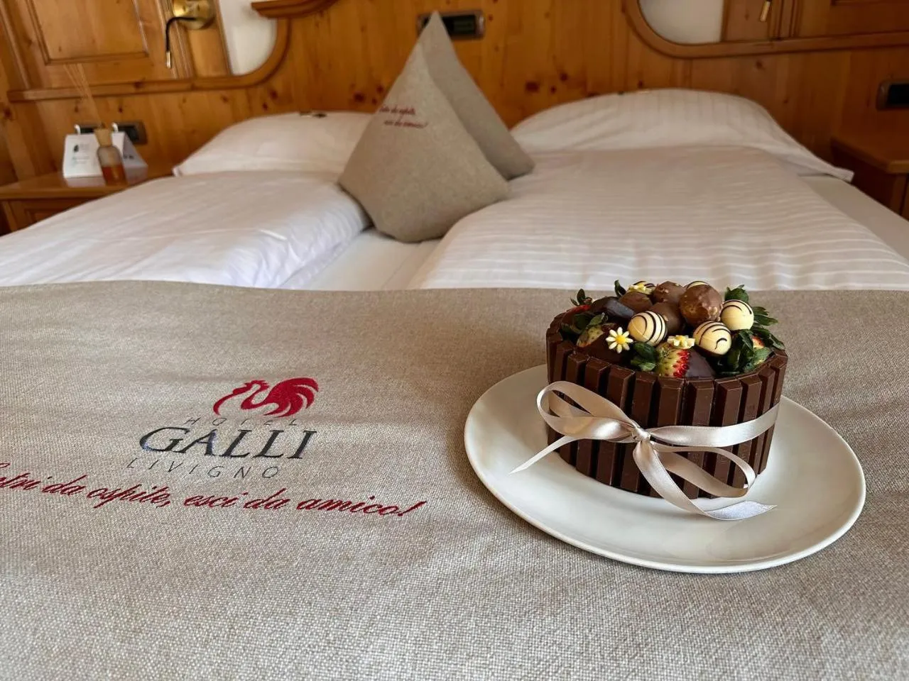 Bed in Hotel Galli