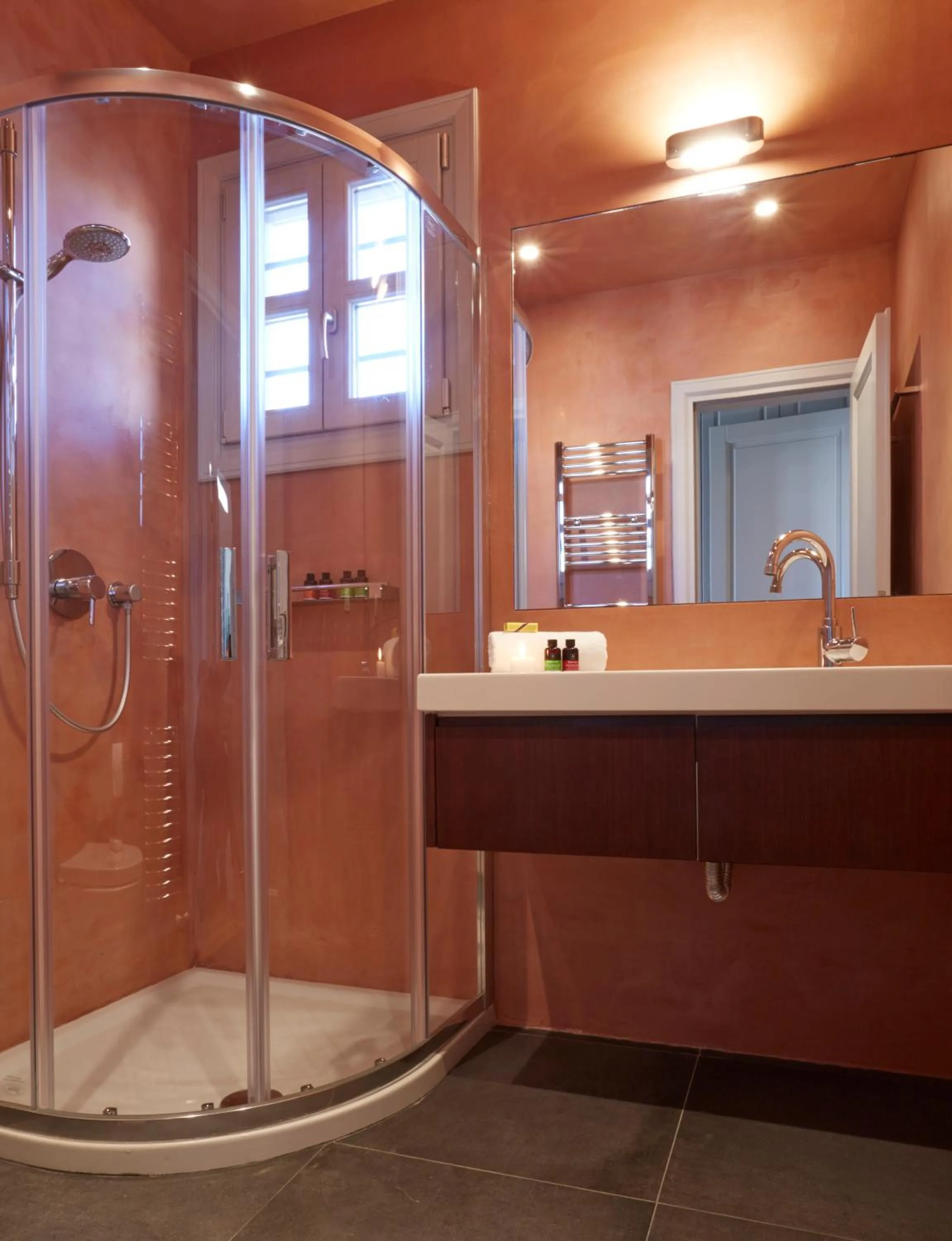 Bathroom in Voreina Gallery Suites