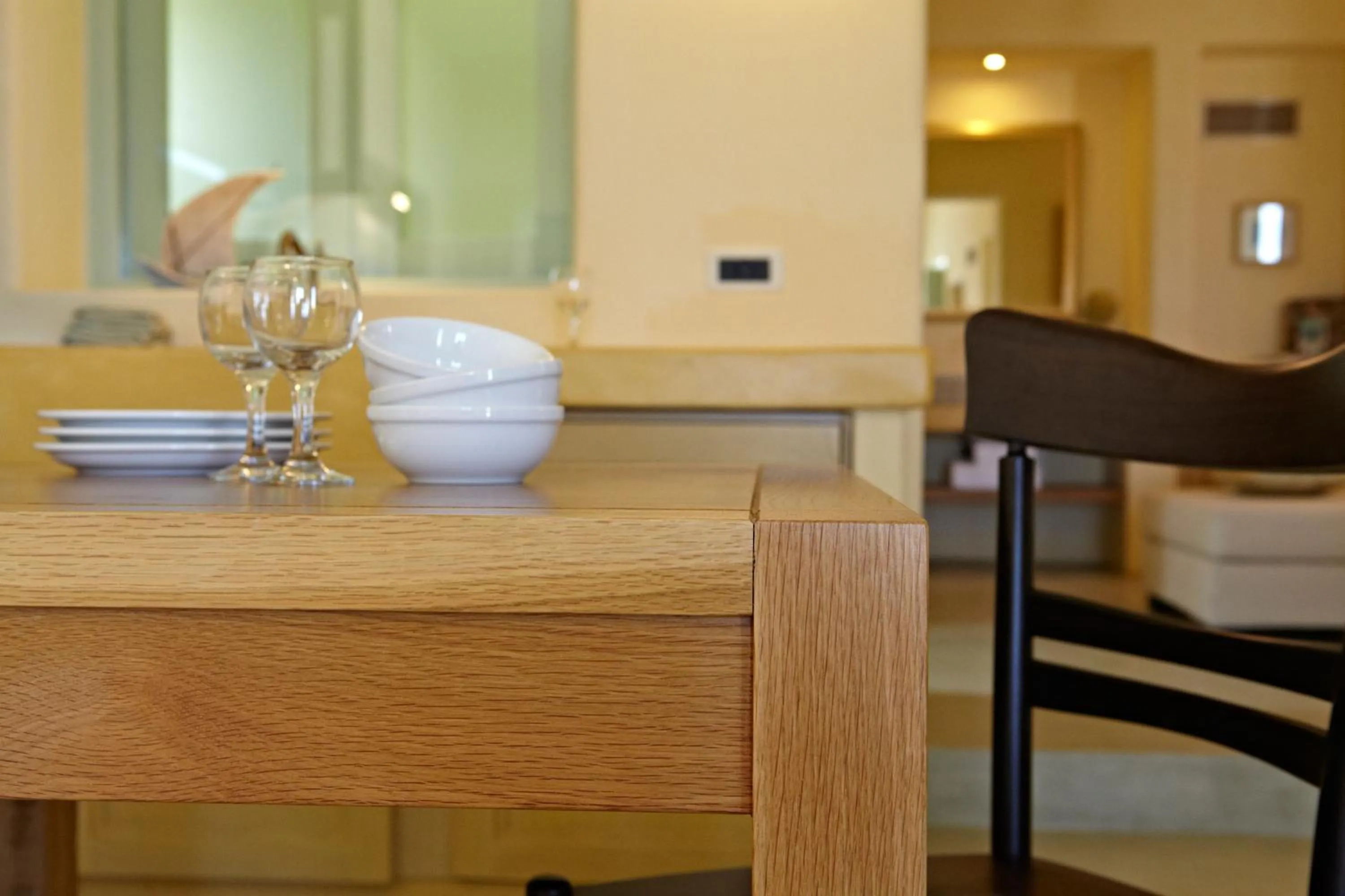 Dining area in Voreina Gallery Suites