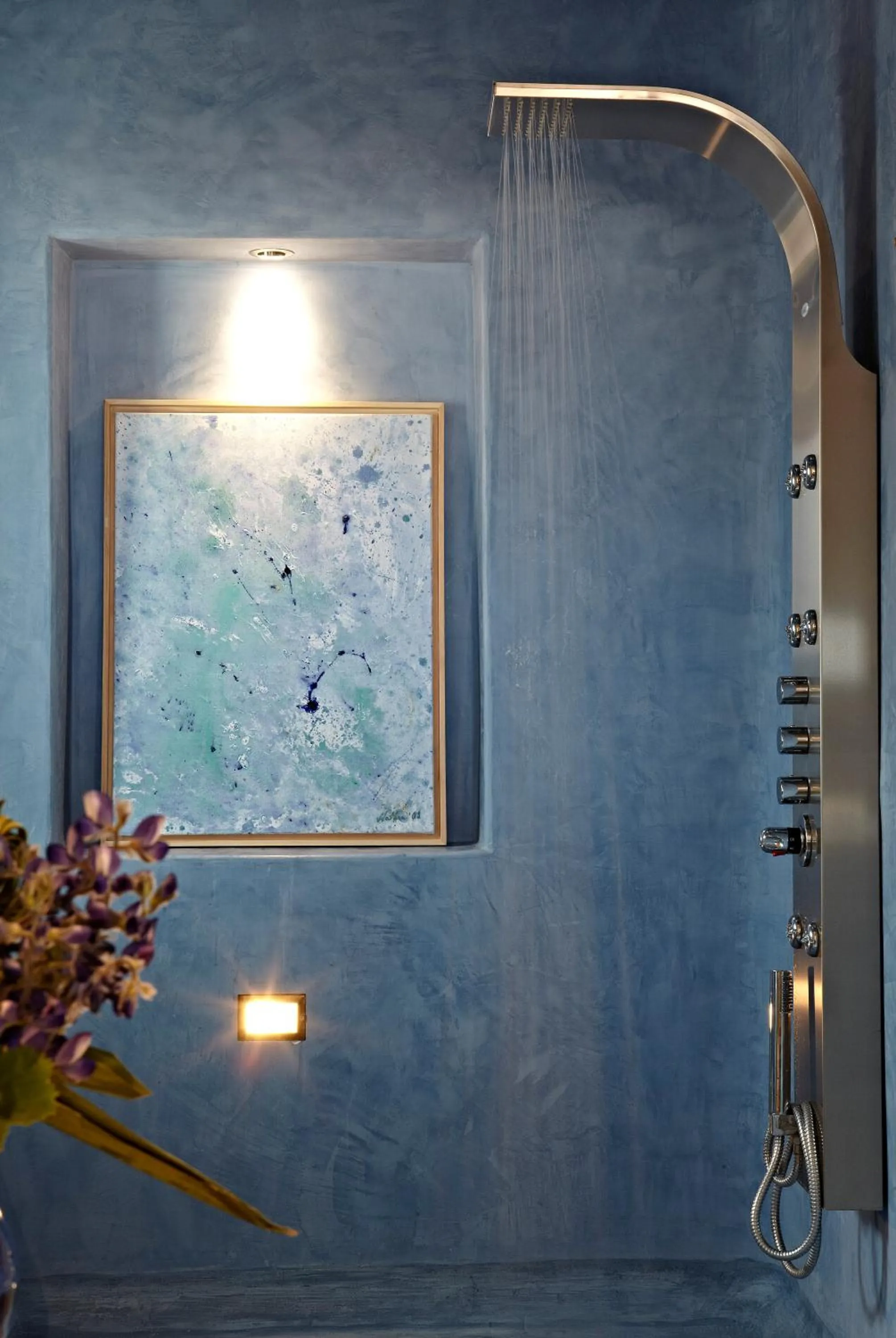 Shower in Voreina Gallery Suites