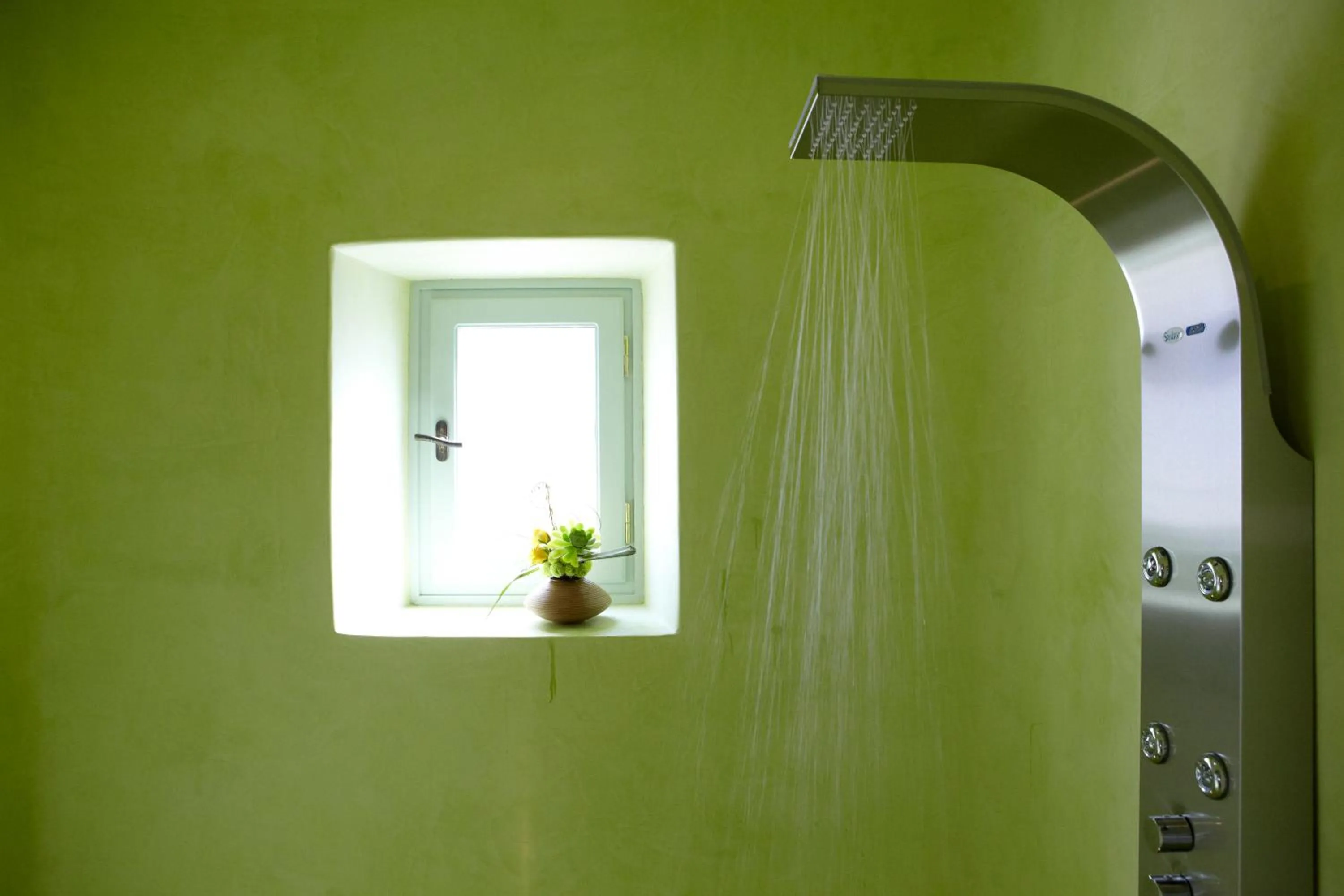 Shower in Voreina Gallery Suites