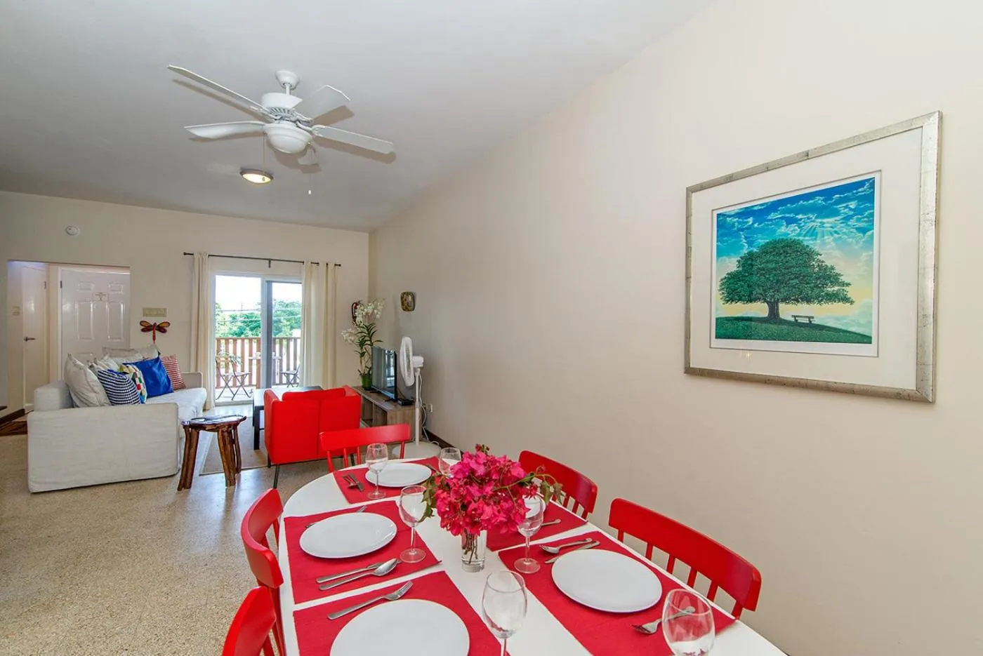 Living room in Luxury 2BR Home facing Beach w/Pool Montego Bay #3