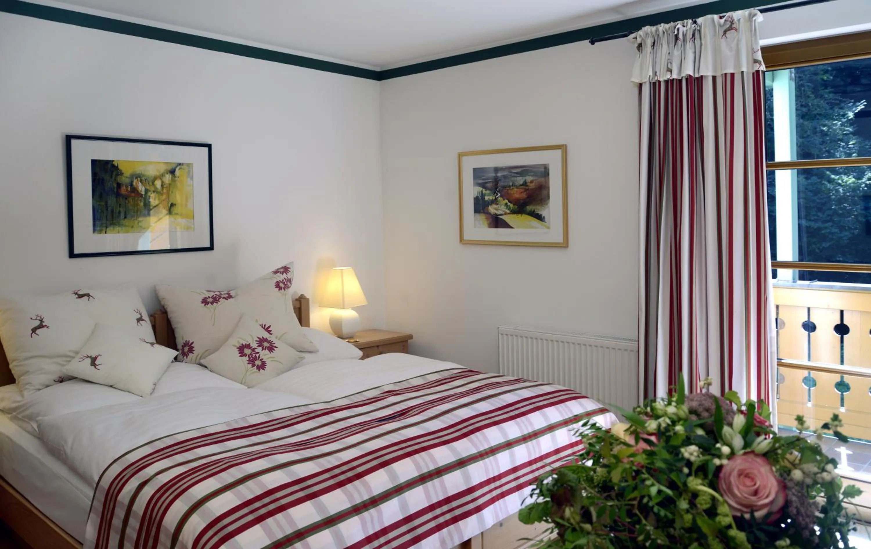 Photo of the whole room, Bed in Naturidyll Hotel Hammerschmiede