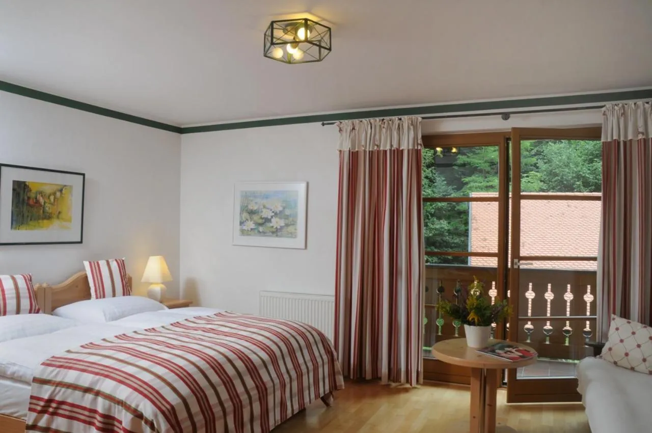 Bedroom, Bed in Naturidyll Hotel Hammerschmiede