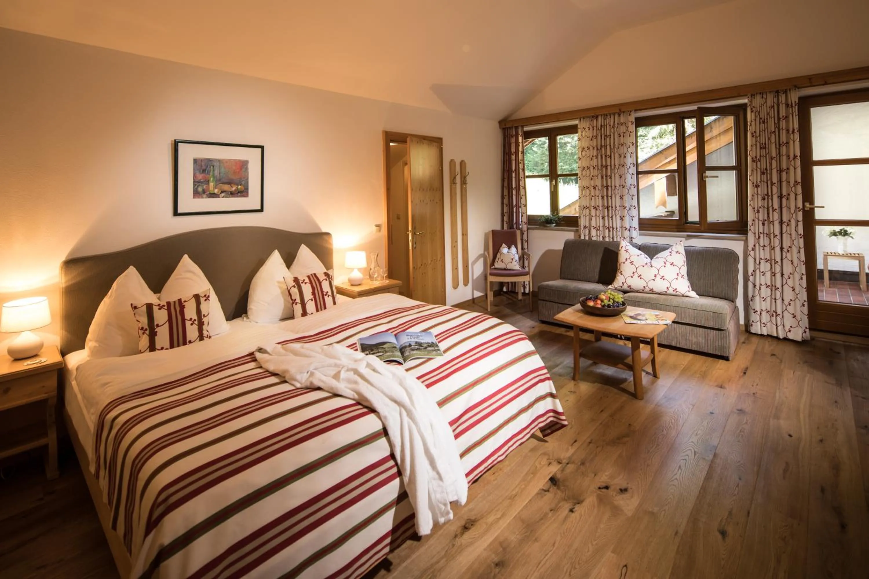 Photo of the whole room, Bed in Naturidyll Hotel Hammerschmiede