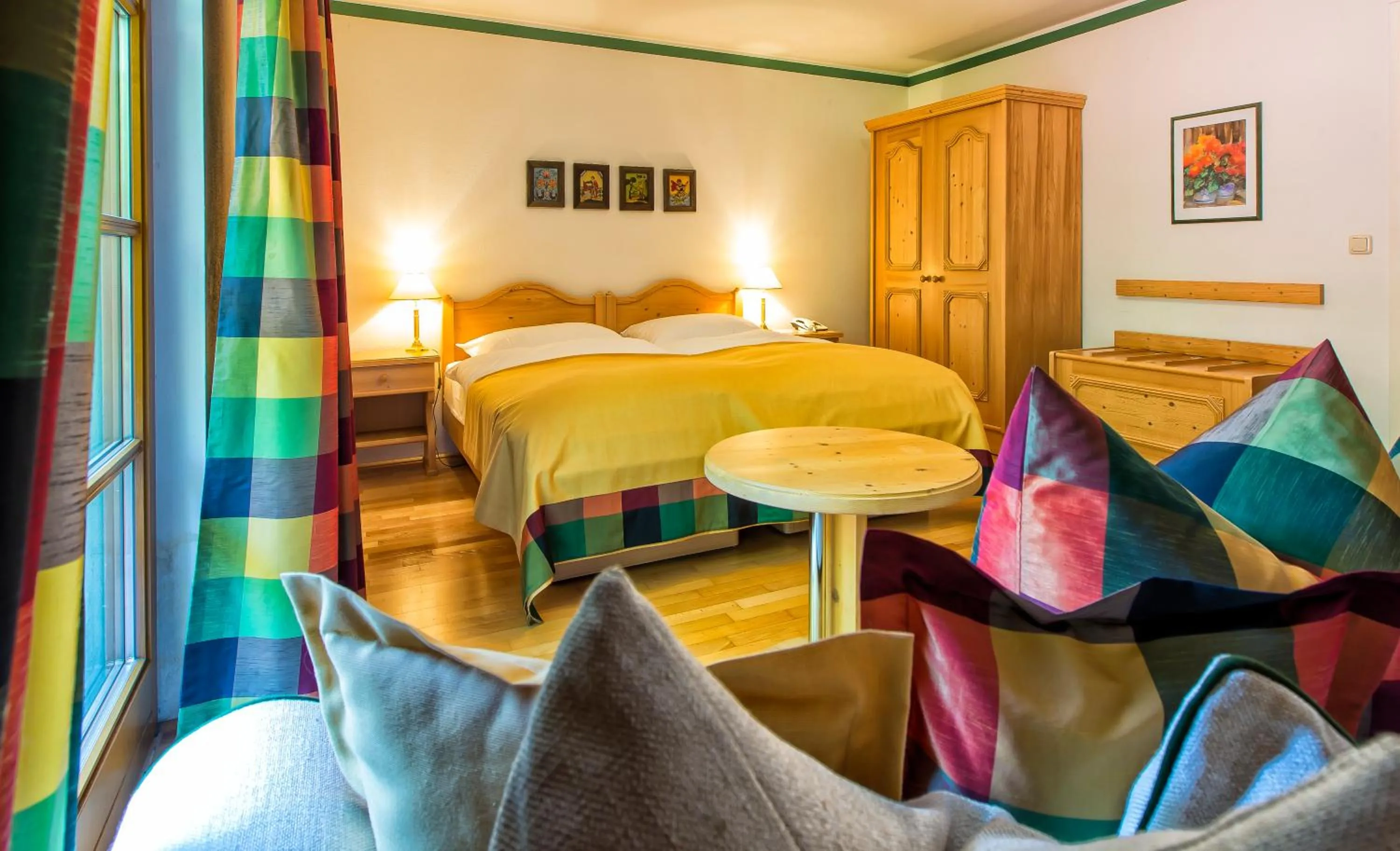 Photo of the whole room, Bed in Naturidyll Hotel Hammerschmiede