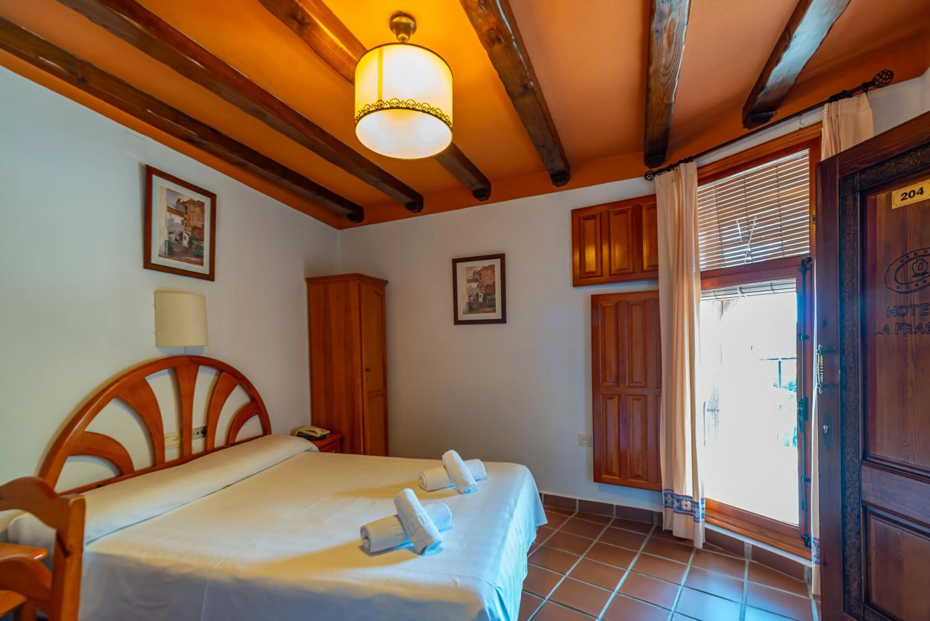 Bed in Hotel La Fragua I