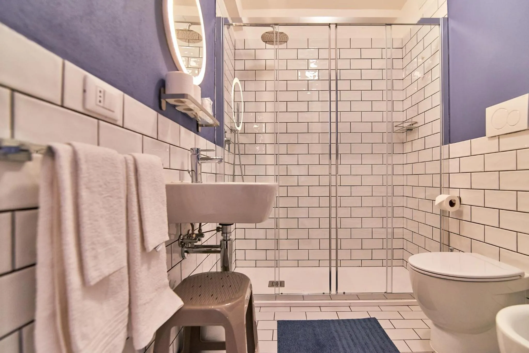 Shower in Hotel Concordia