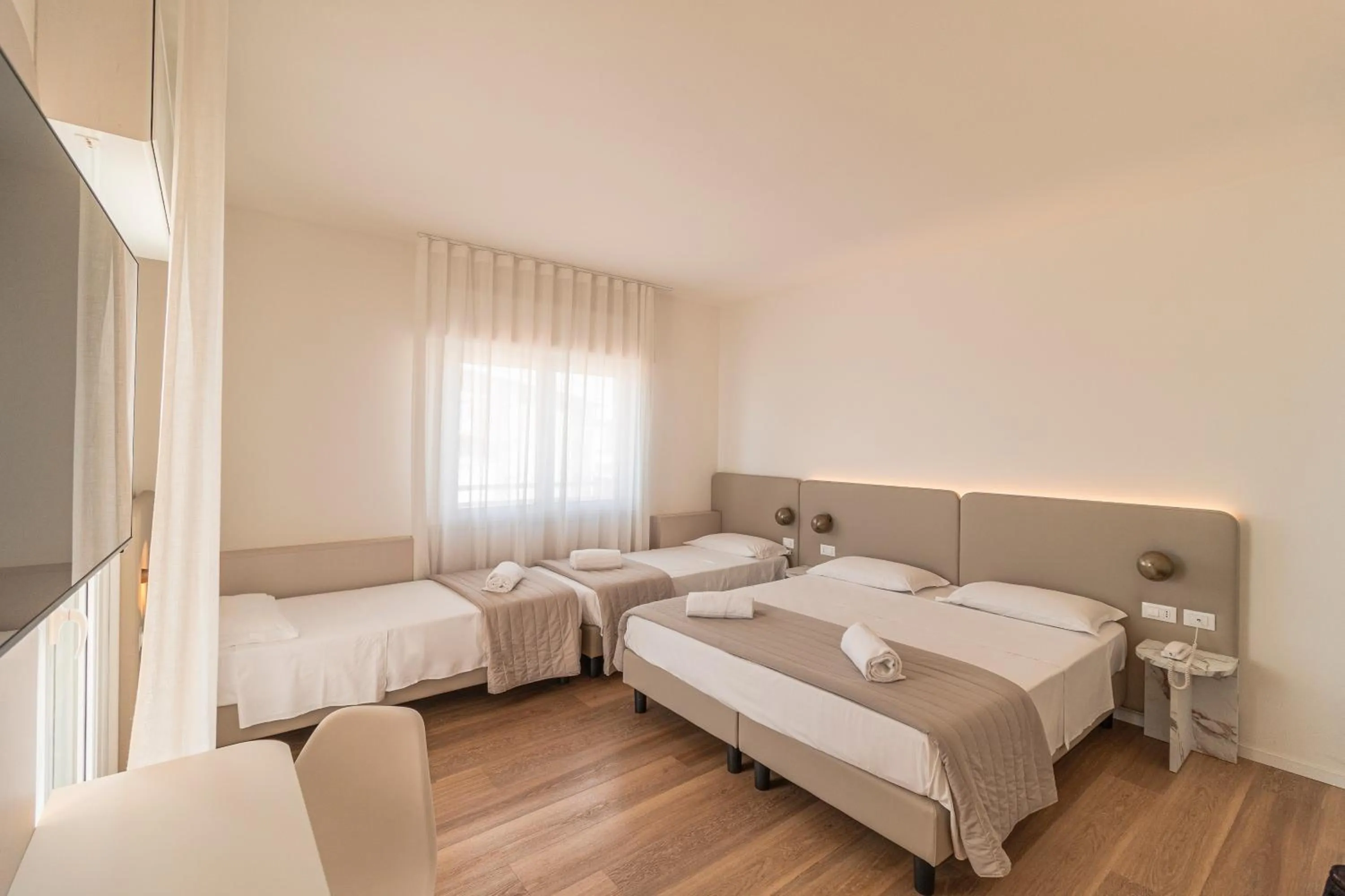 Bed in Hotel Concordia