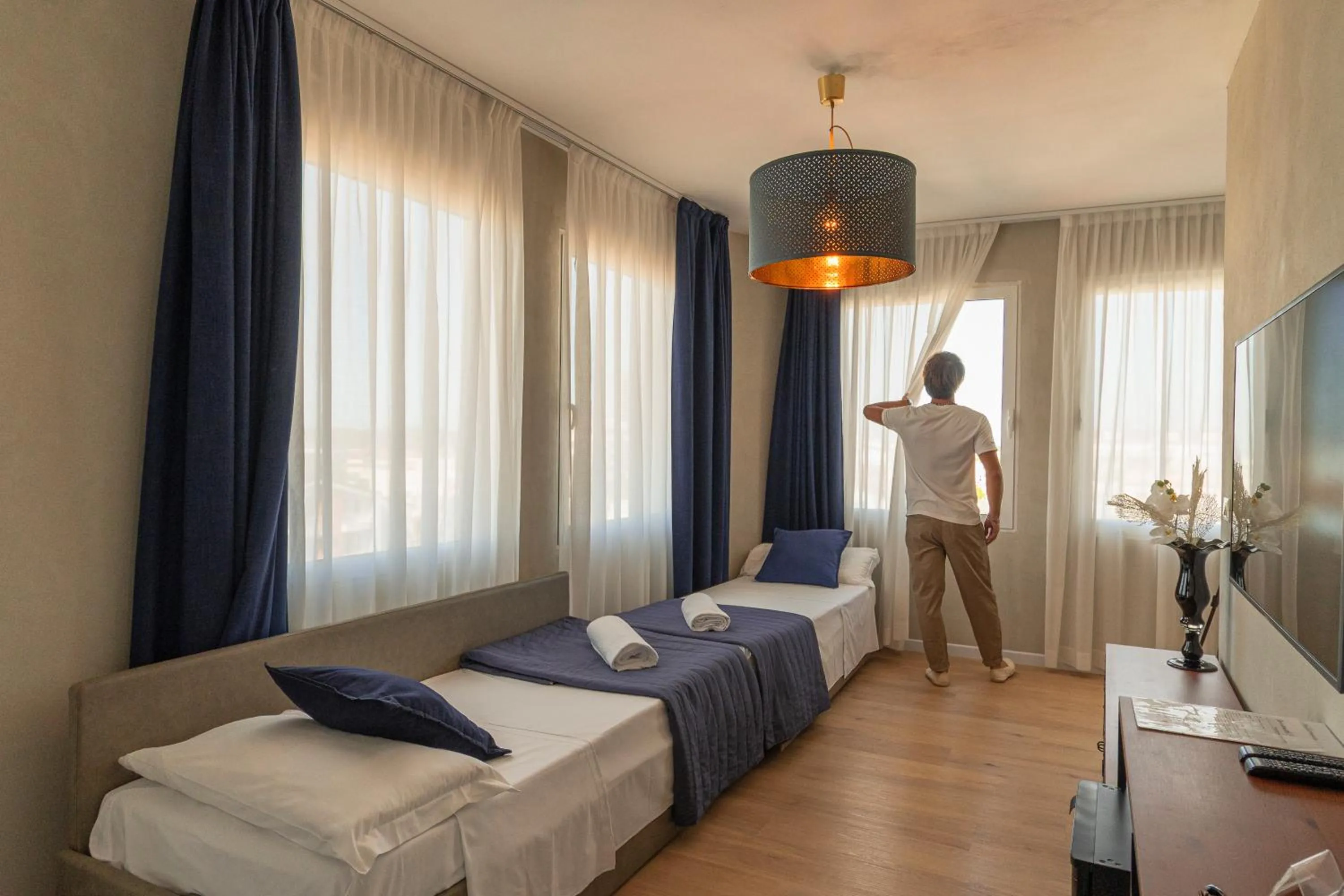 Bed in Hotel Concordia