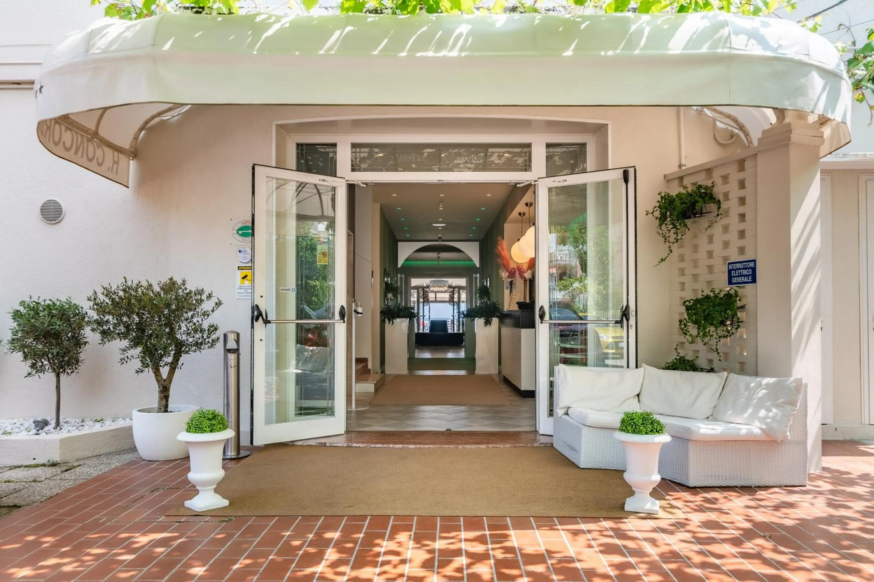 Facade/entrance in Hotel Concordia