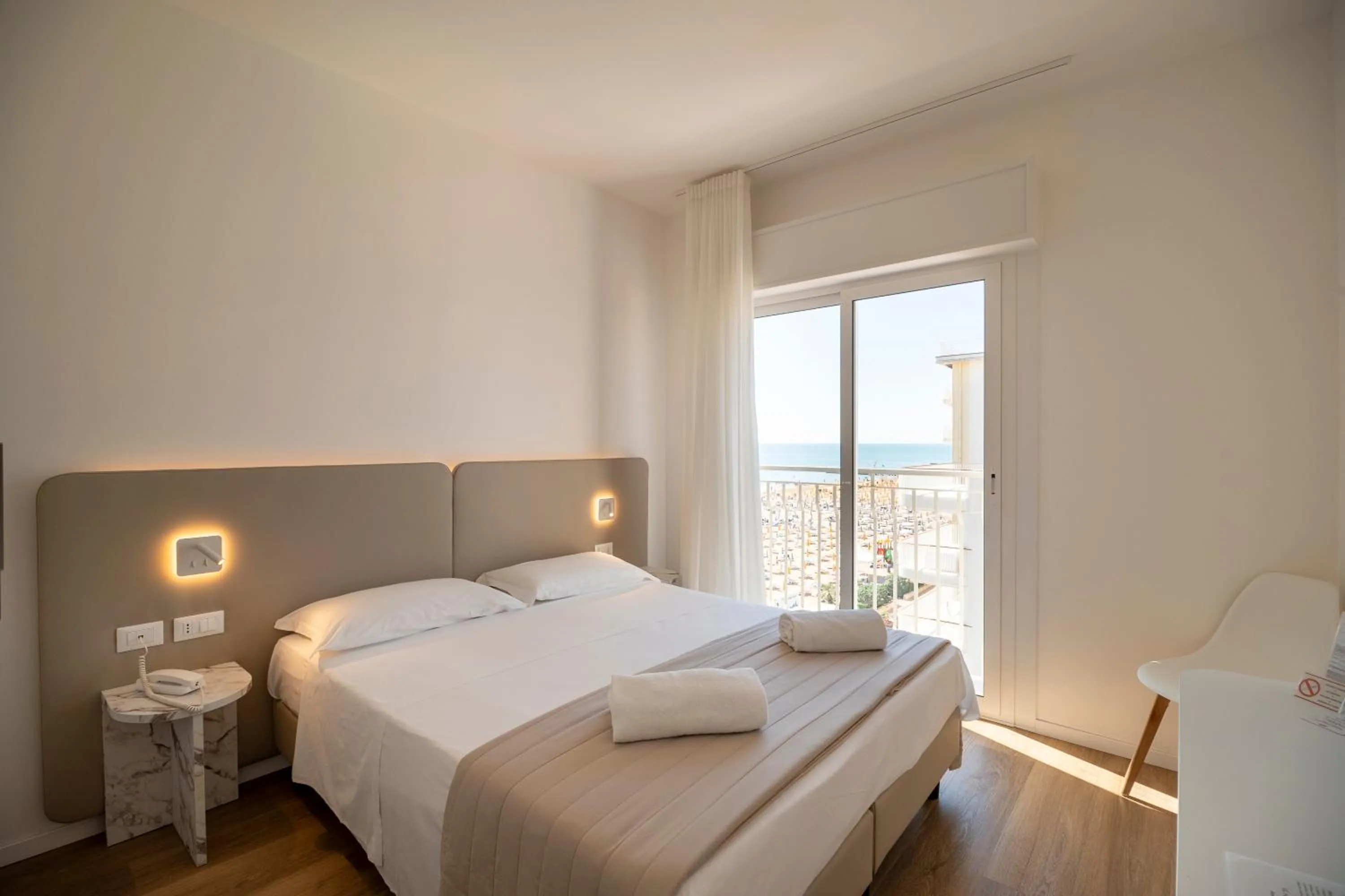 Bed in Hotel Concordia