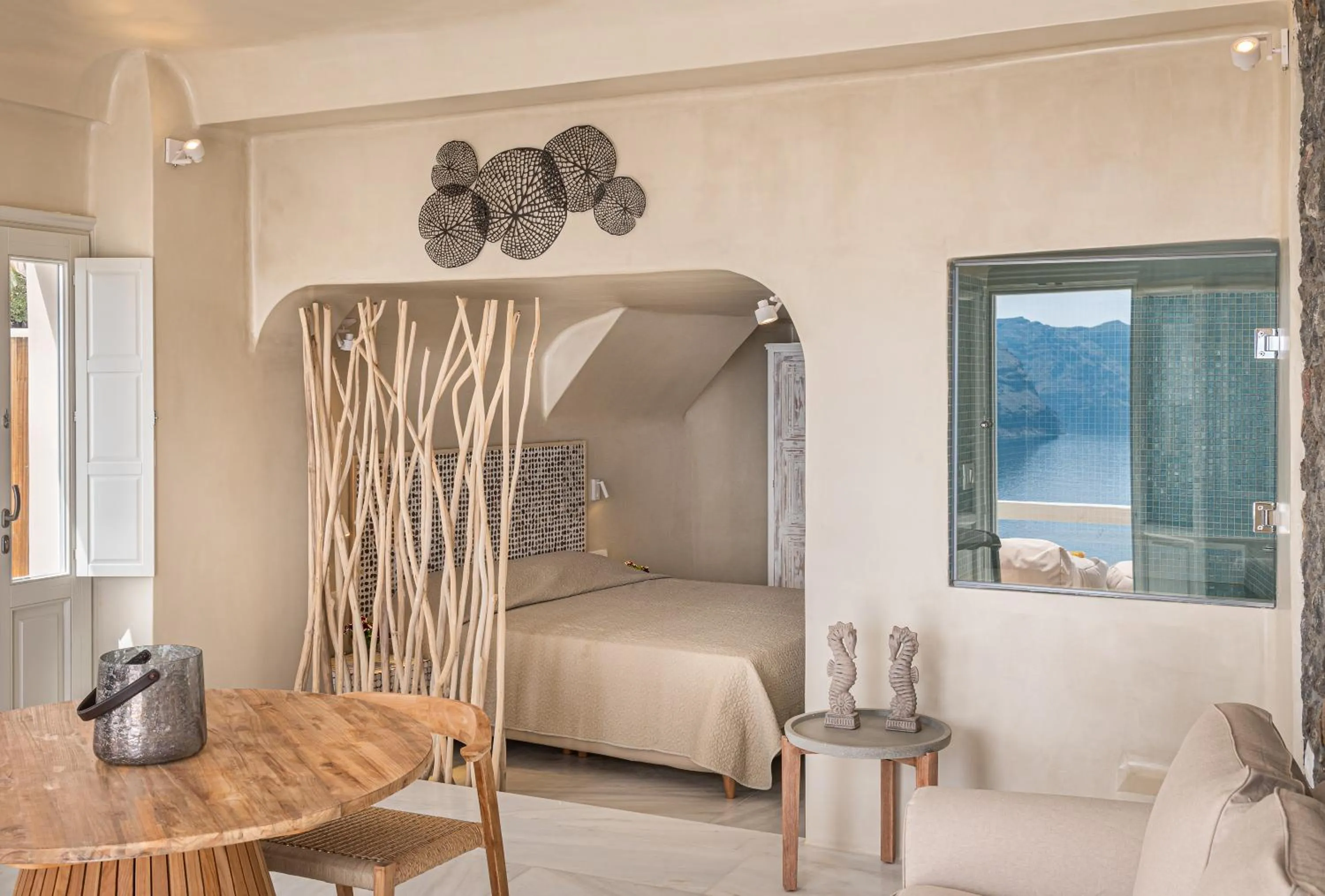 Bed in Armeni Luxury Villas