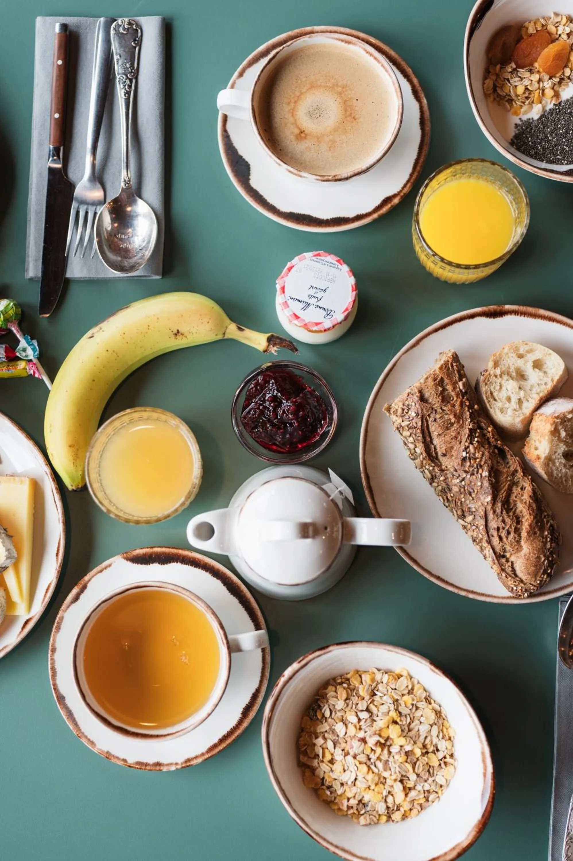 Continental breakfast in Mamie Megève