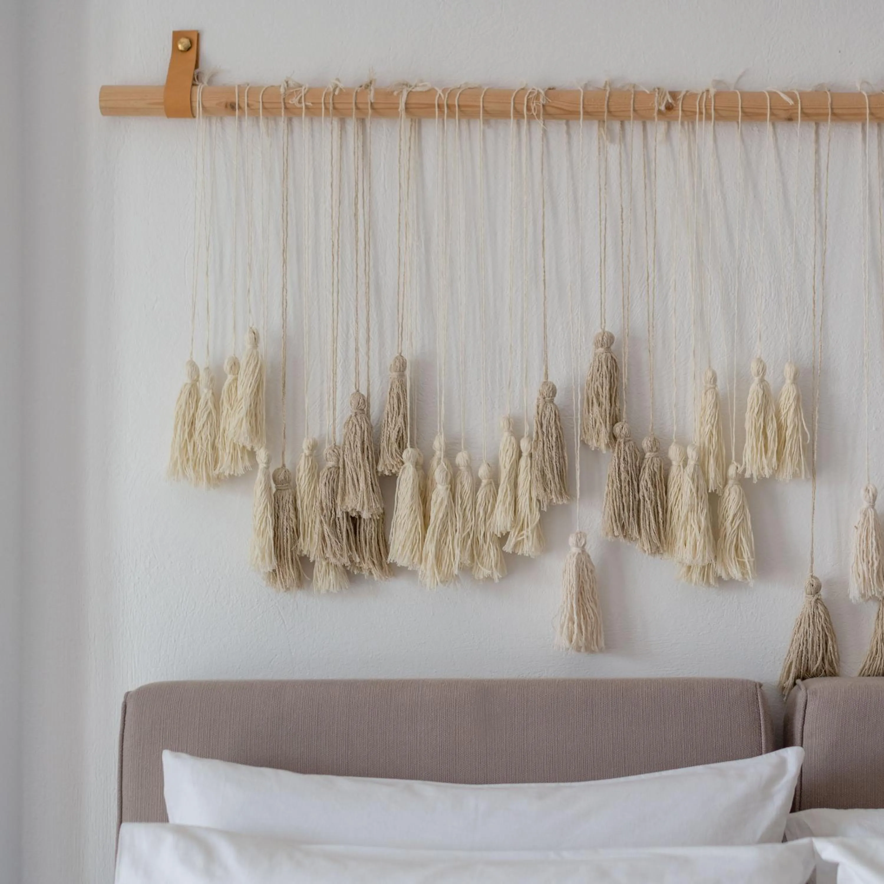 Bed in Caldera Romantica Hotel