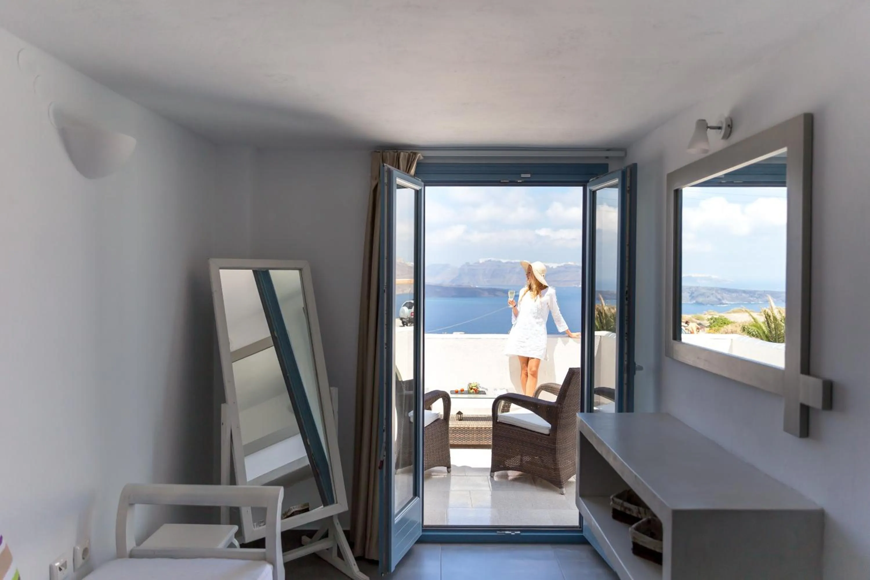 Balcony/Terrace in Caldera Romantica Hotel