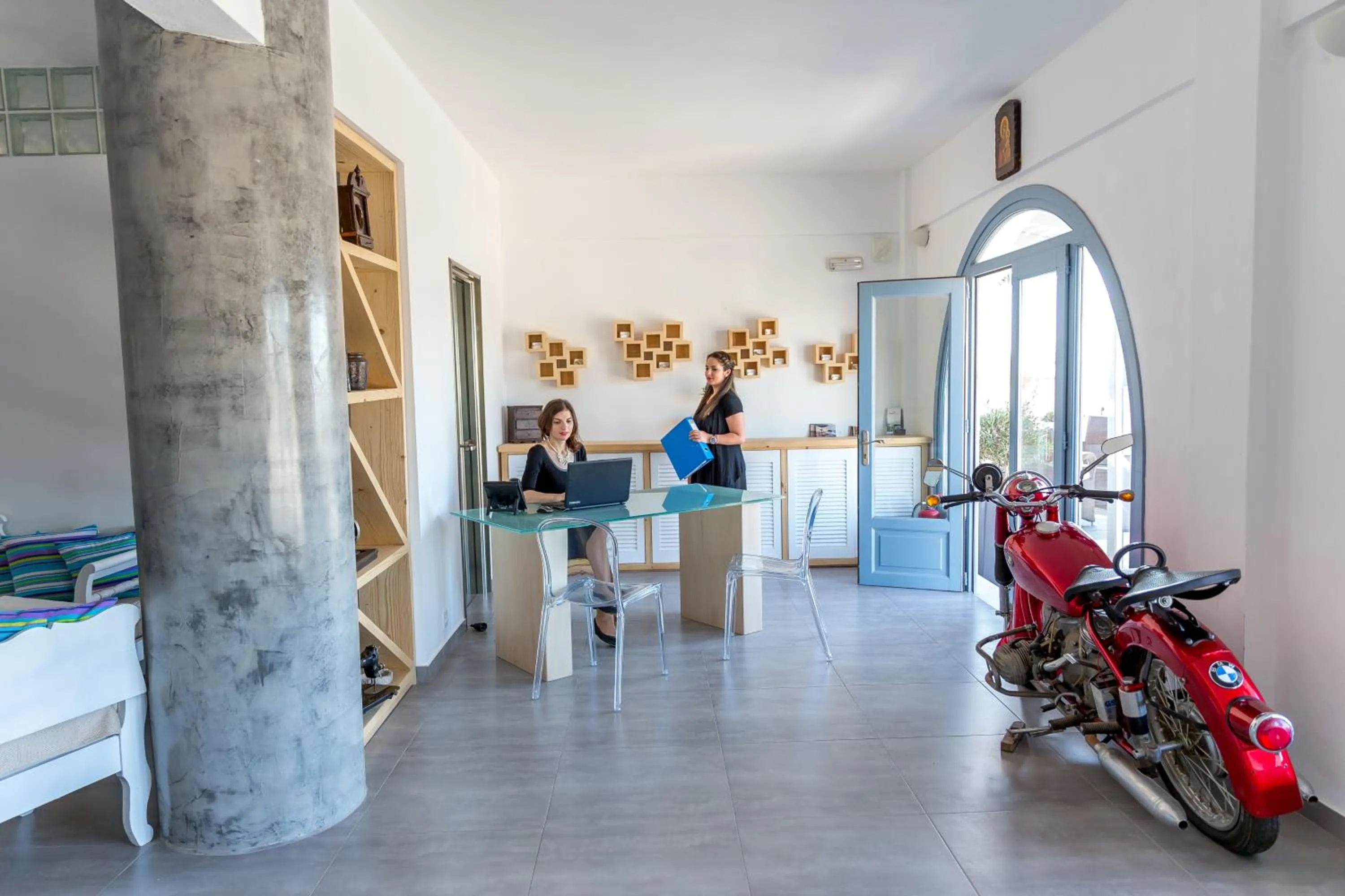 Lobby or reception in Caldera Romantica Hotel