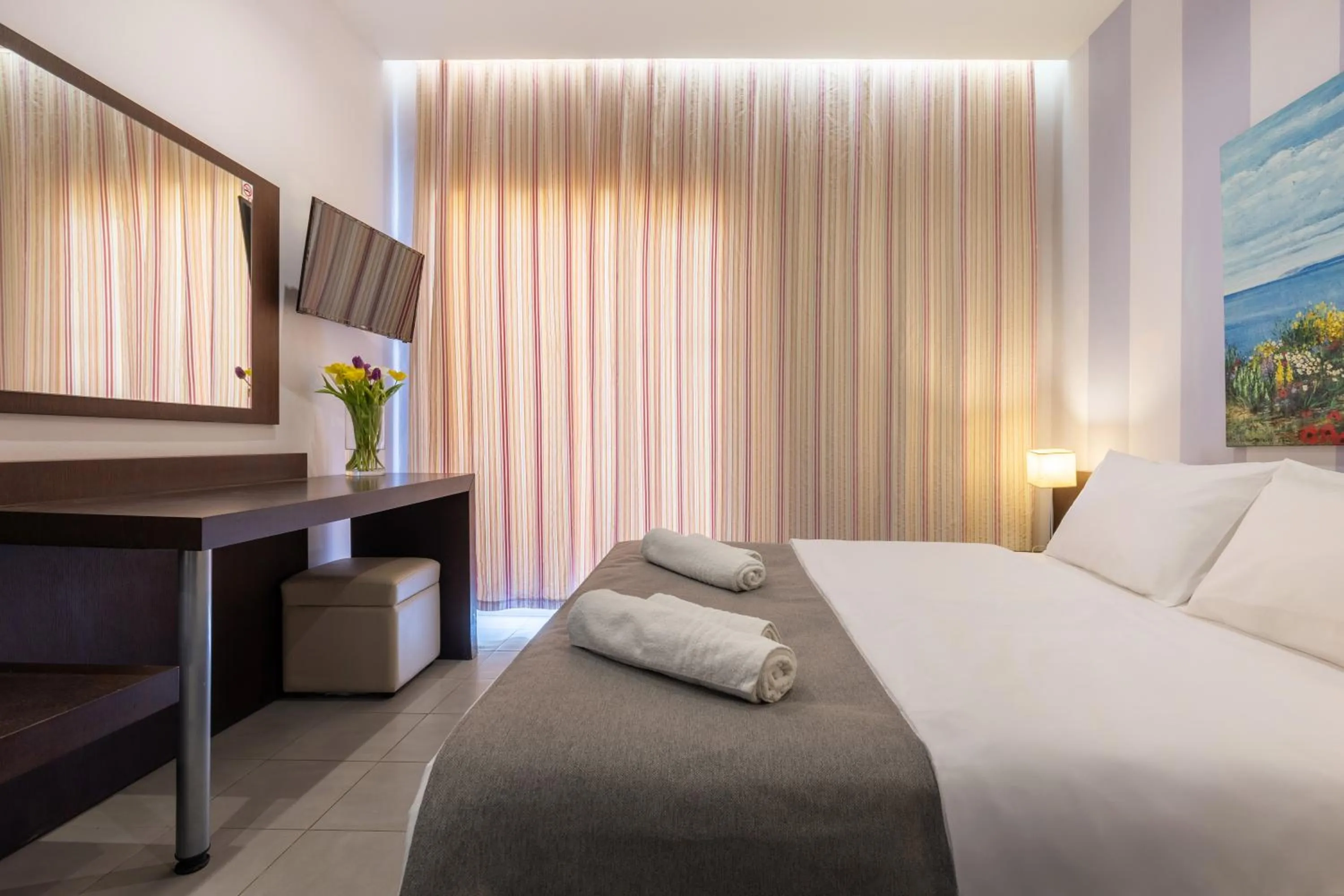 Bed in Agrilia Hotel Adults Only