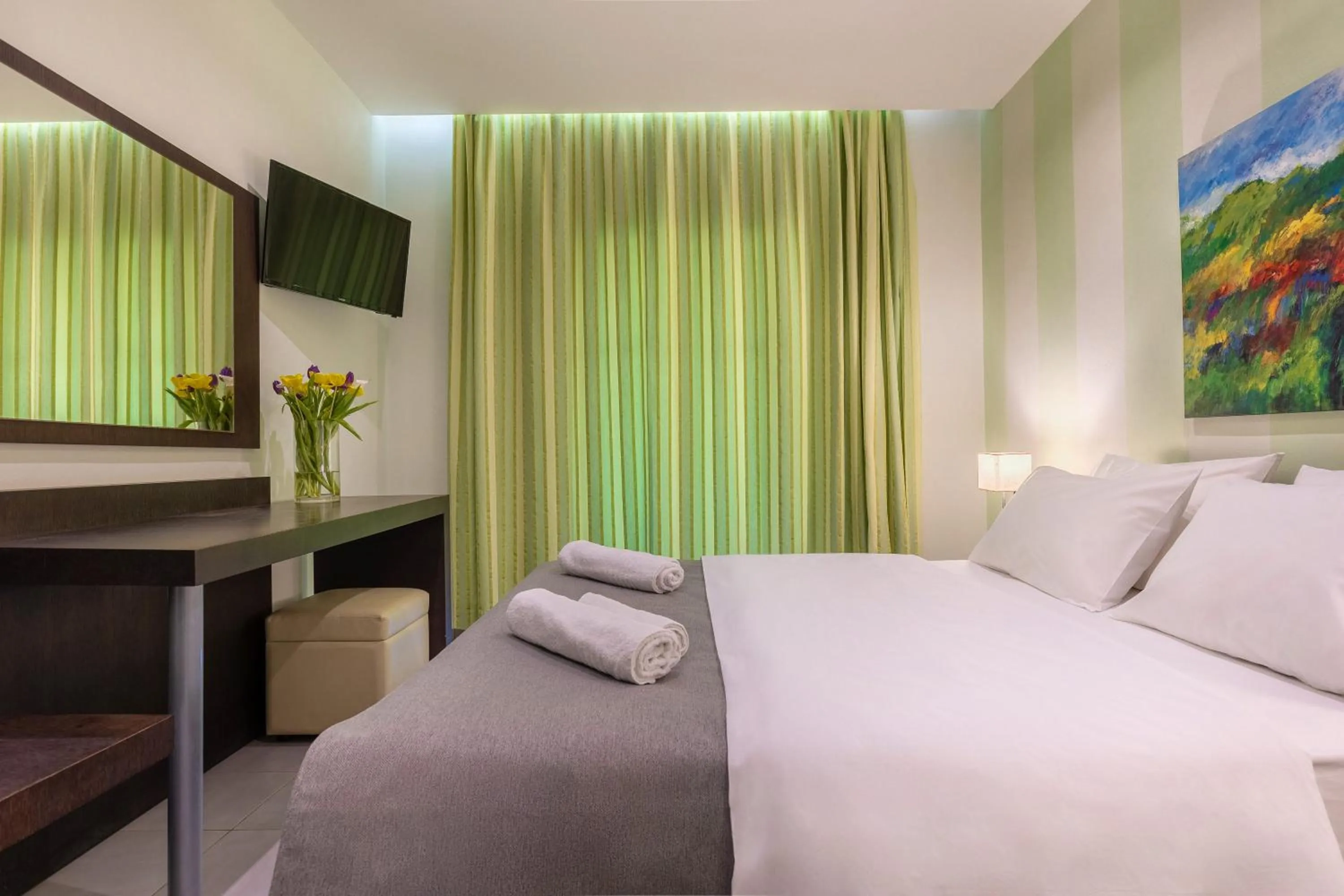 Bed in Agrilia Hotel Adults Only