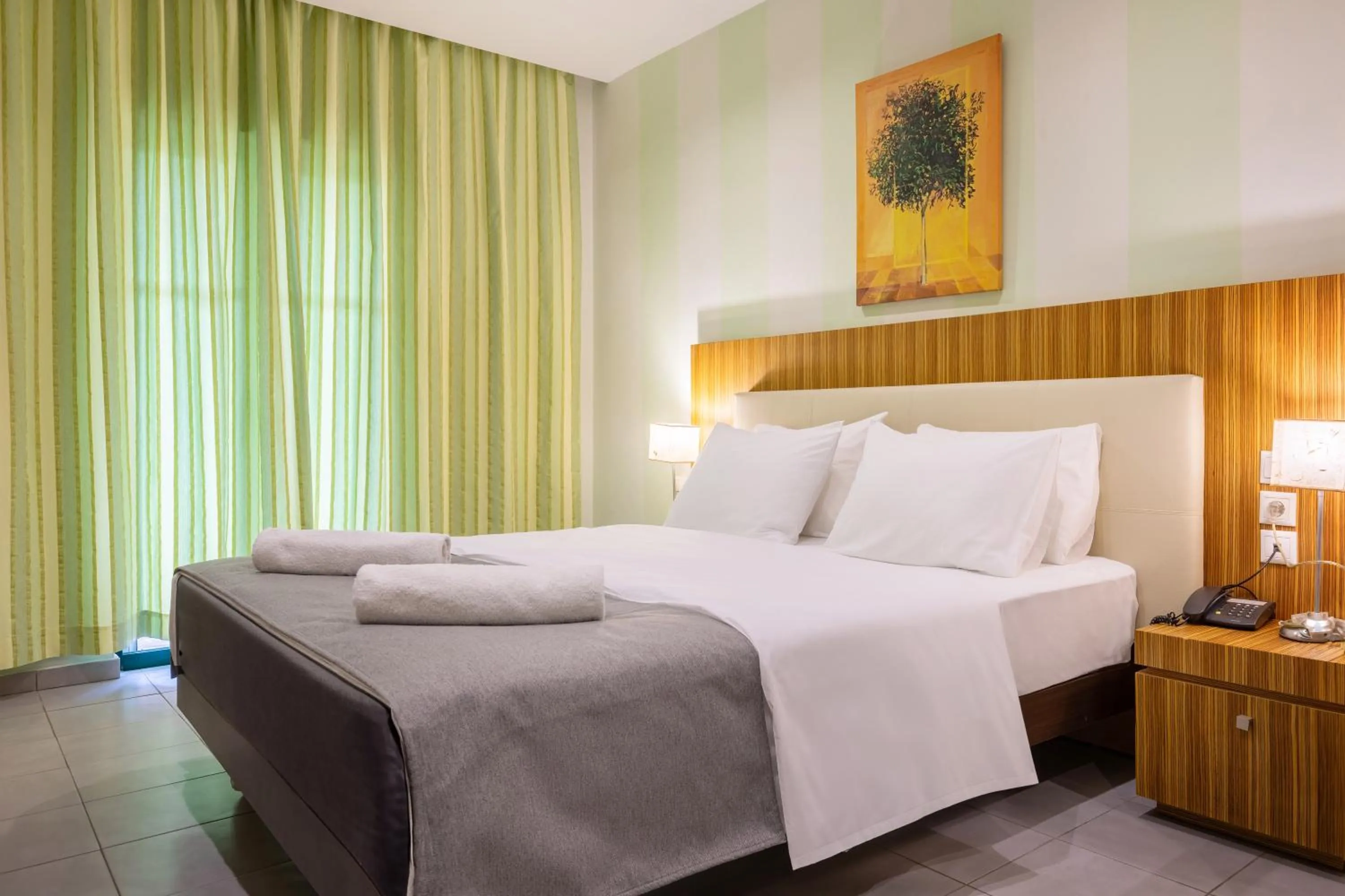 Bed in Agrilia Hotel Adults Only