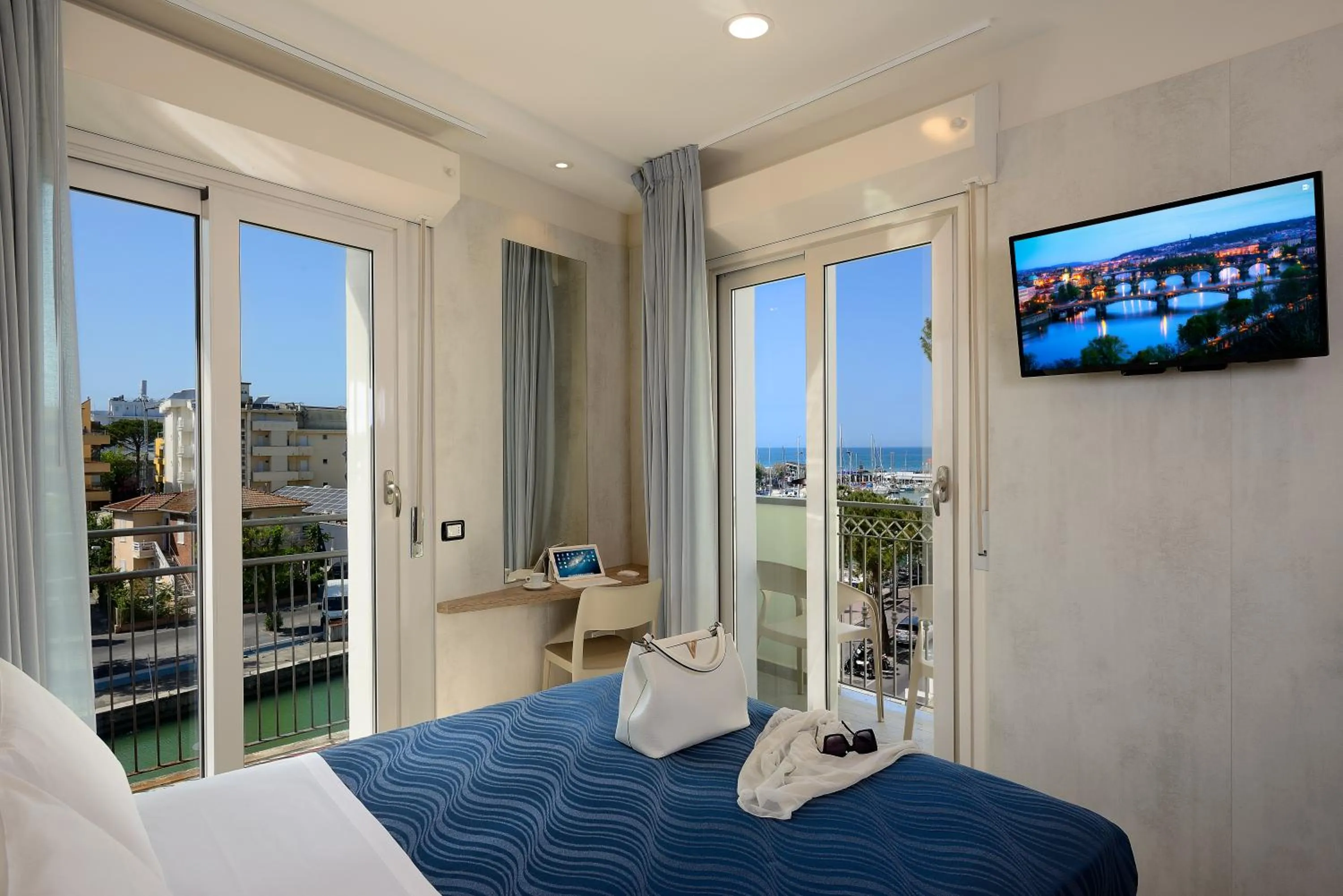 Bed in Hotel Marilena