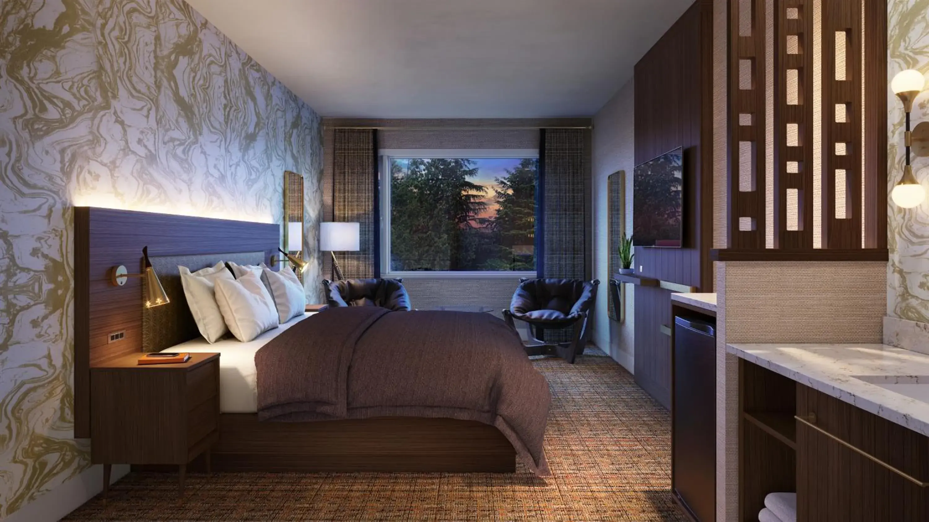 Zed King Bed in Hotel Zed Tofino Zed King Bed in Hotel Zed Tofino