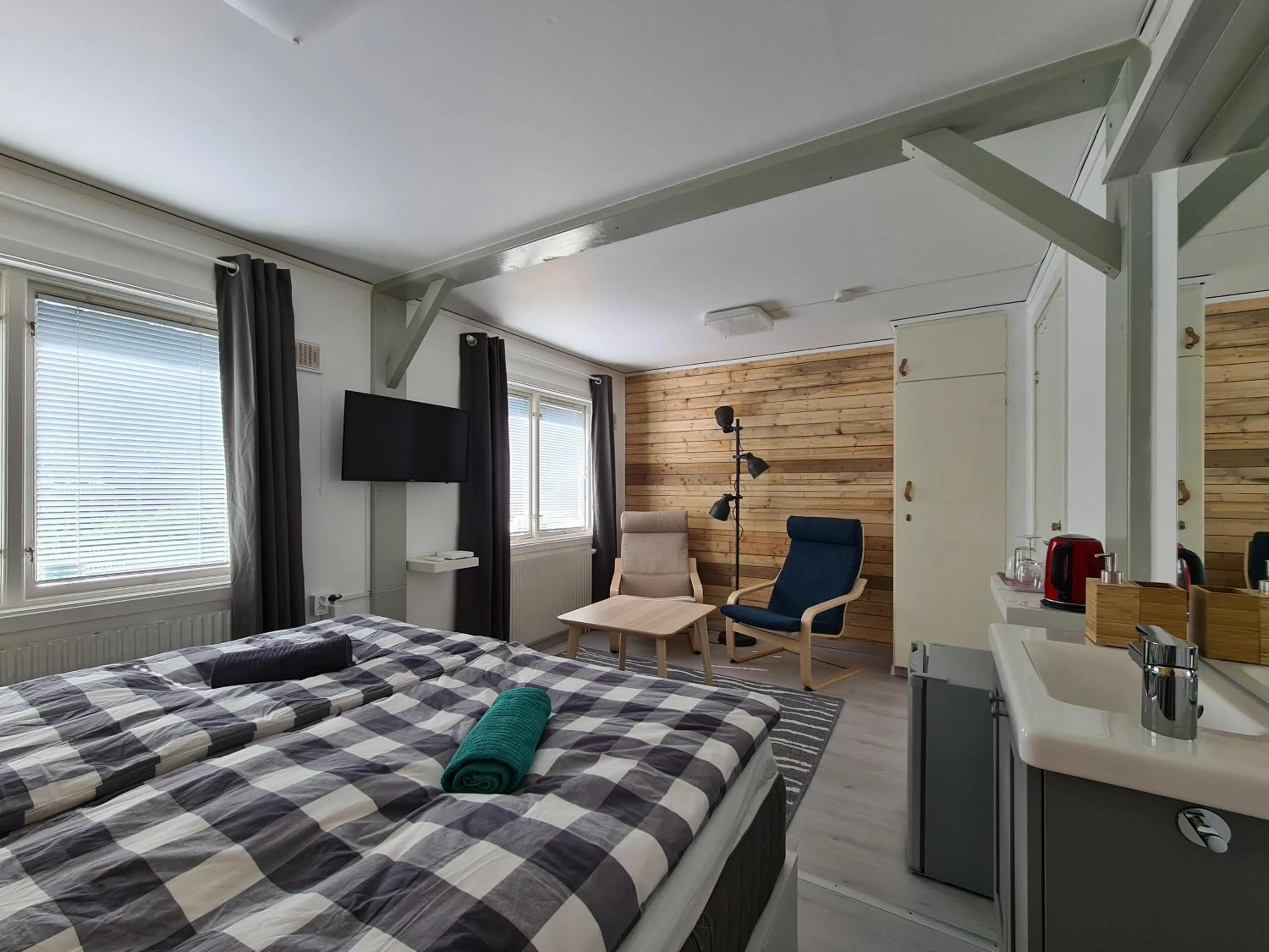 Seating area, Bed in Den Sovande Älgen