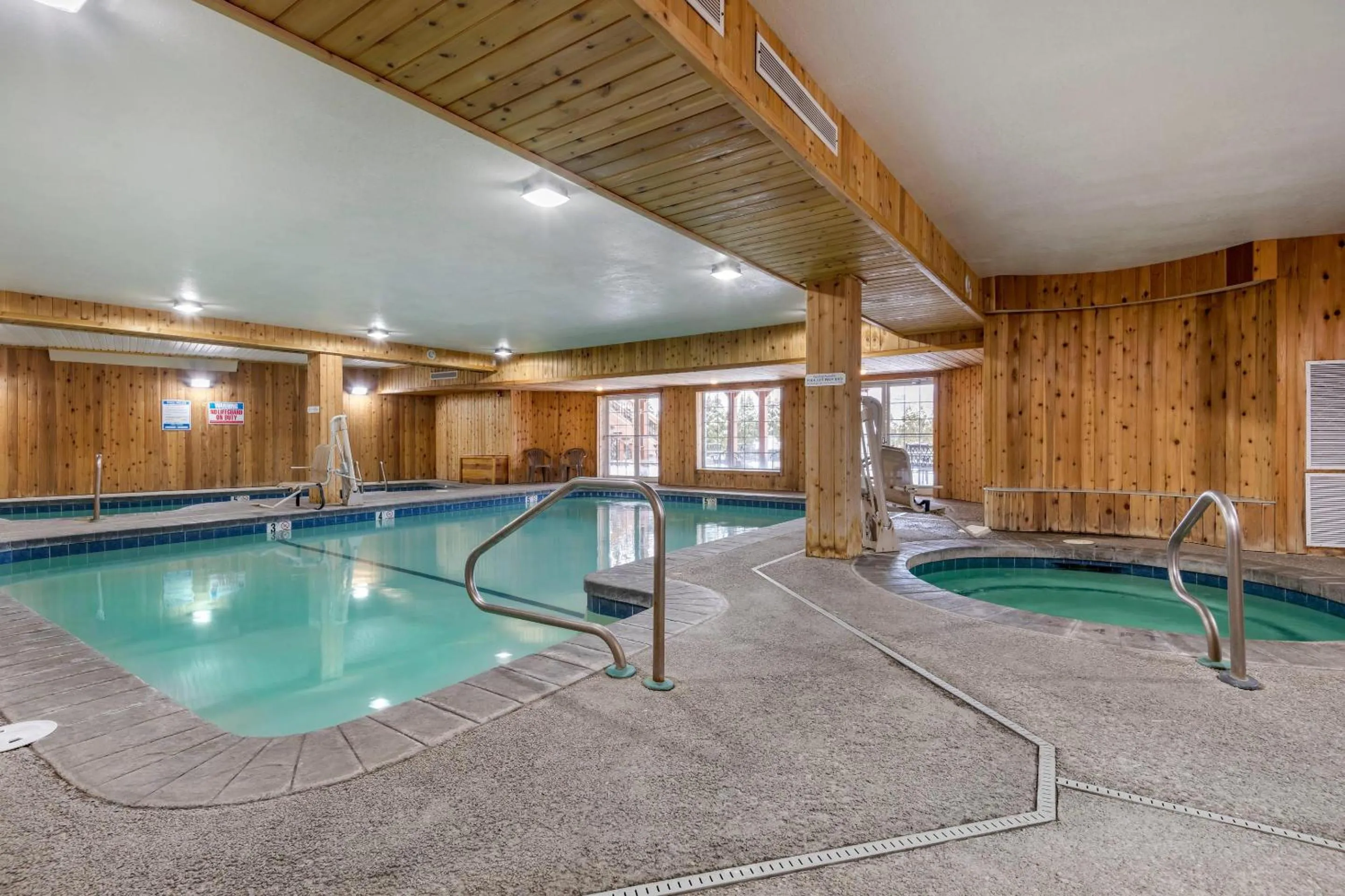 Swimming pool in Mountain Edge Suites at Sunapee, an Ascend Collection Hotel
