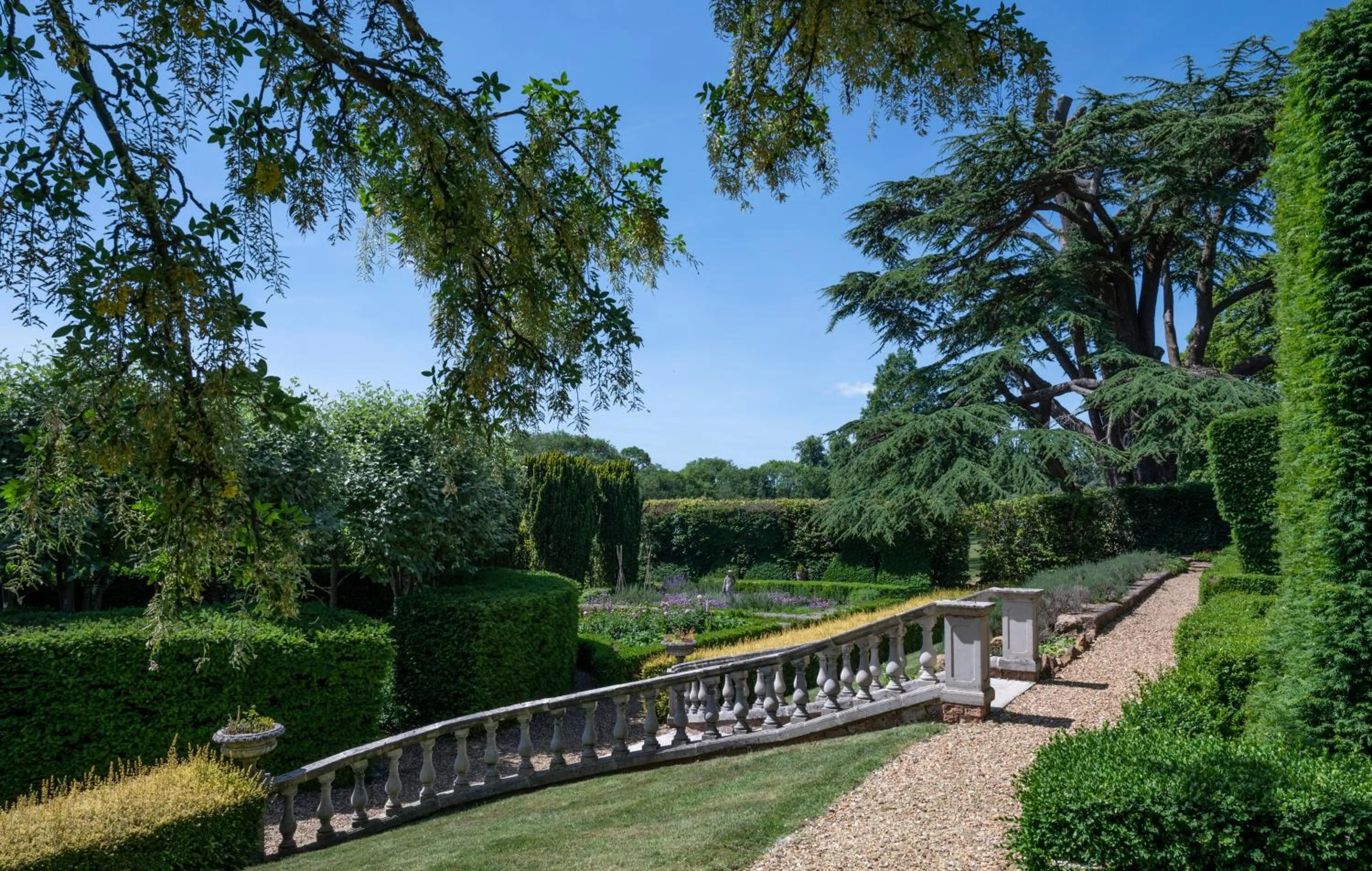 Garden in Fawsley Hall Hotel