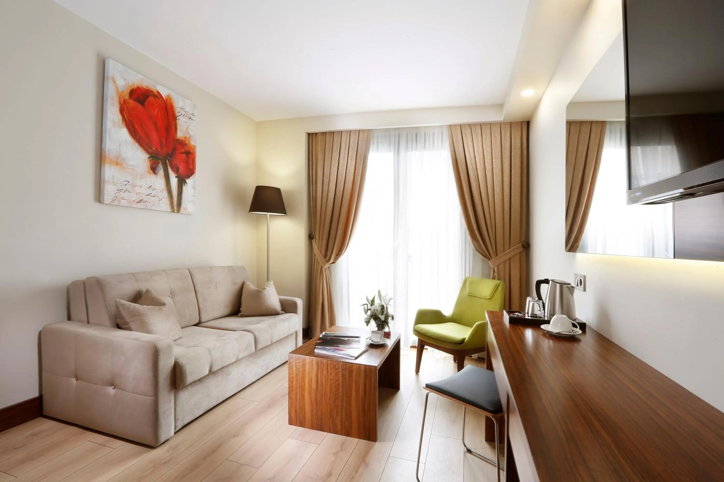 Seating area in The White Orient Hotel