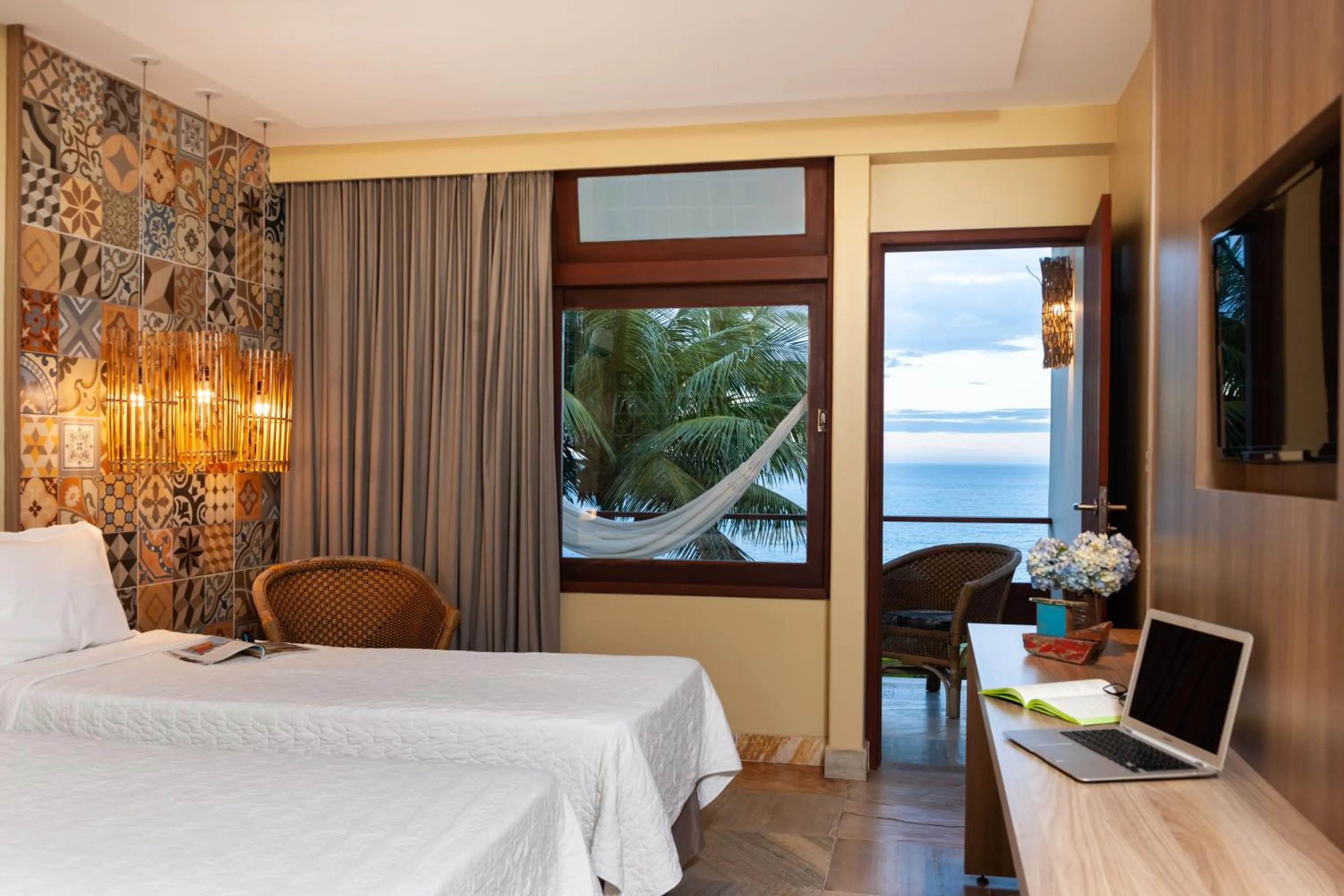 Bed in Hotel Pontal de Ubu