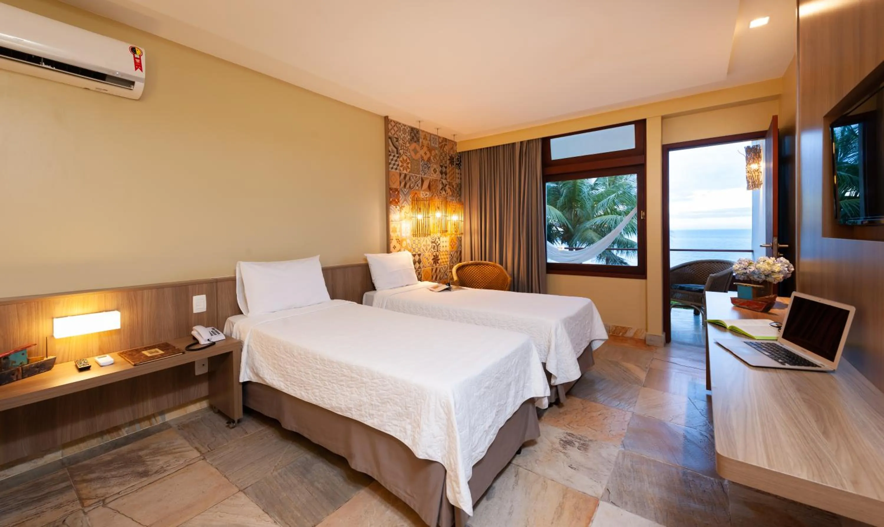 Bed in Hotel Pontal de Ubu