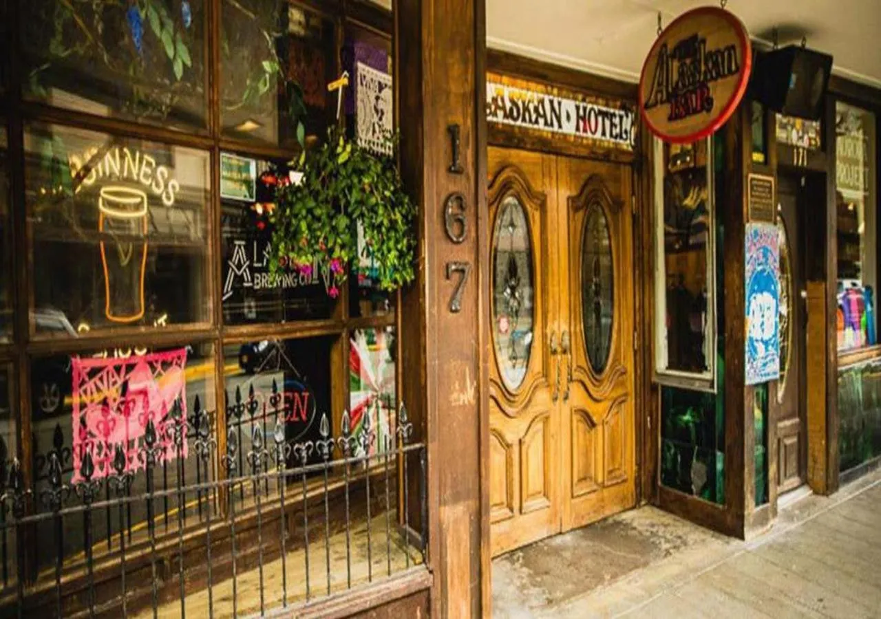 Facade/entrance in Alaskan Hotel and Bar
