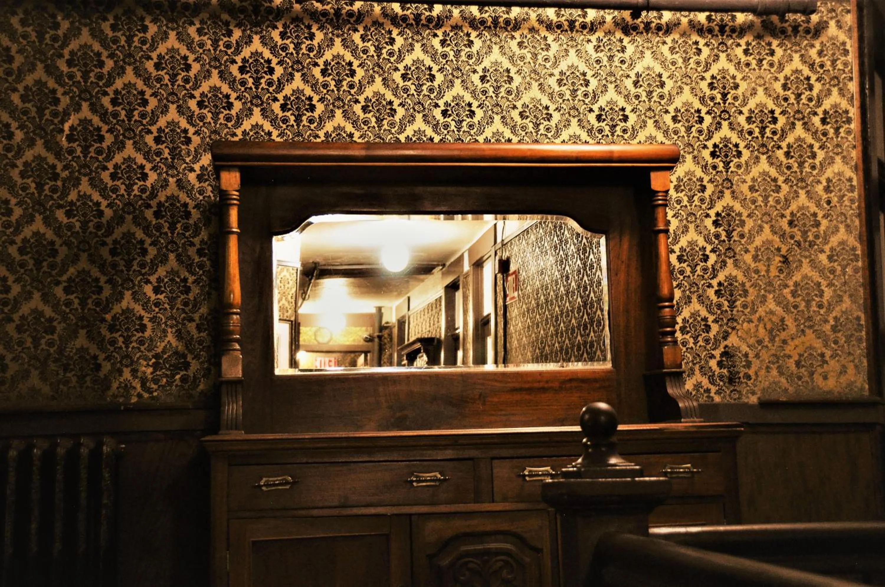 Decorative detail in Alaskan Hotel and Bar