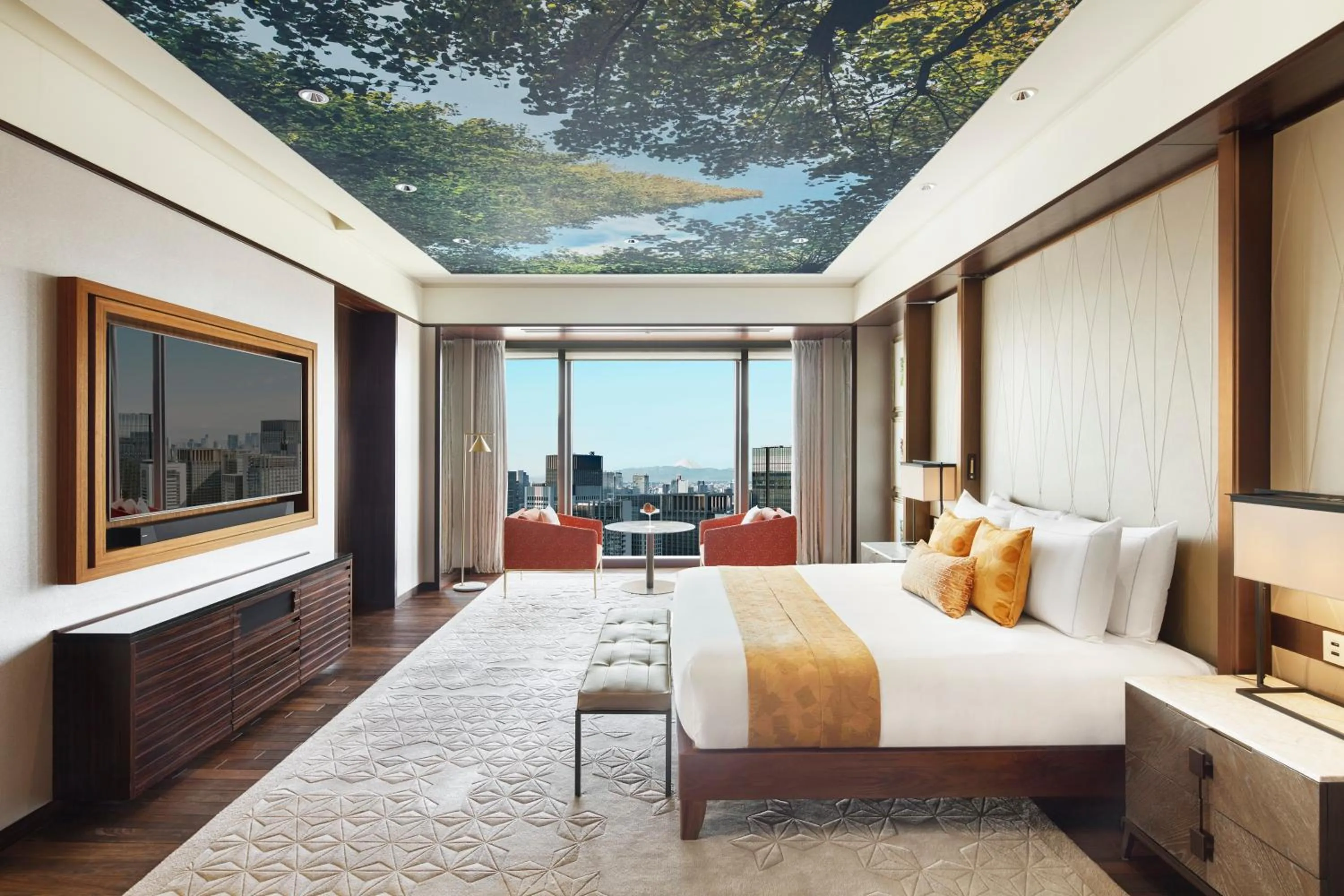 Bedroom, Bed in Mandarin Oriental, Tokyo