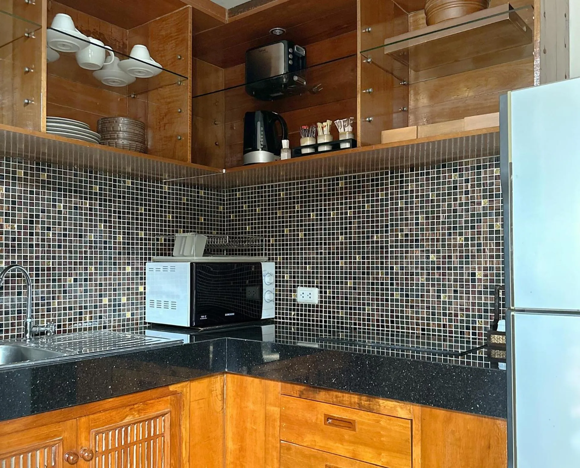 Kitchen or kitchenette in Korsiri Pool Villas