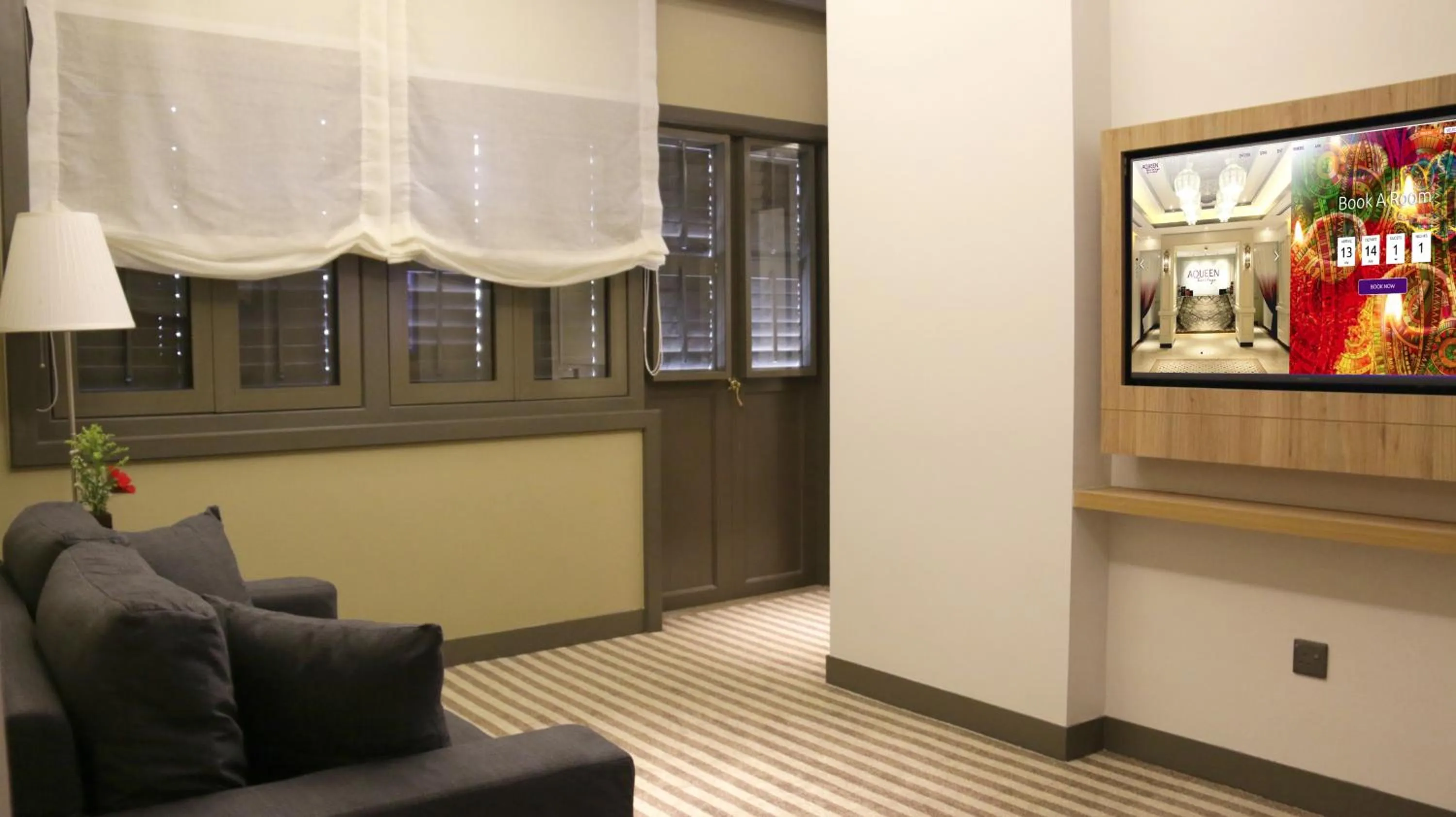 Living room in Aqueen Heritage Hotel Little India