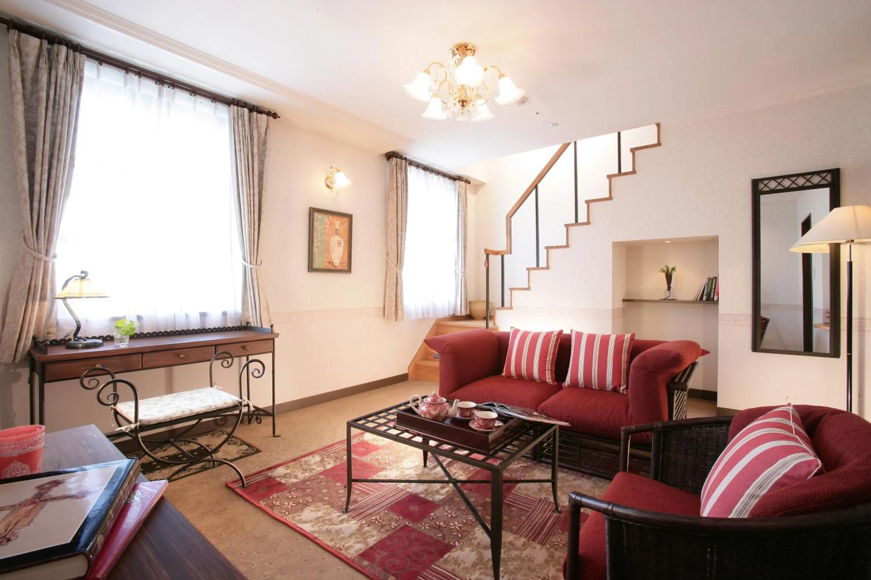 Living room in Kitabiwako Hotel Grazie