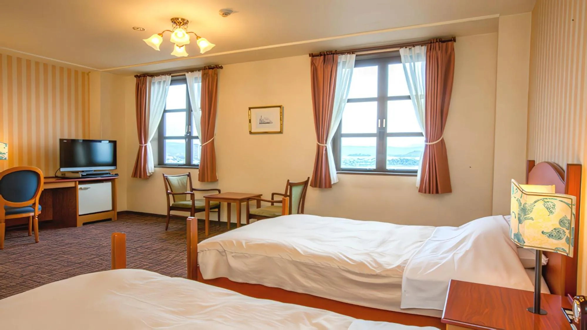 Bed in Kitabiwako Hotel Grazie