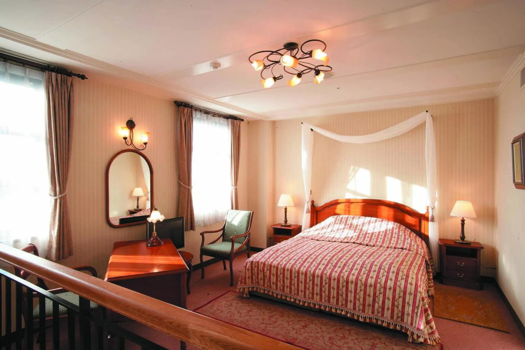 Decorative detail, Bed in Kitabiwako Hotel Grazie