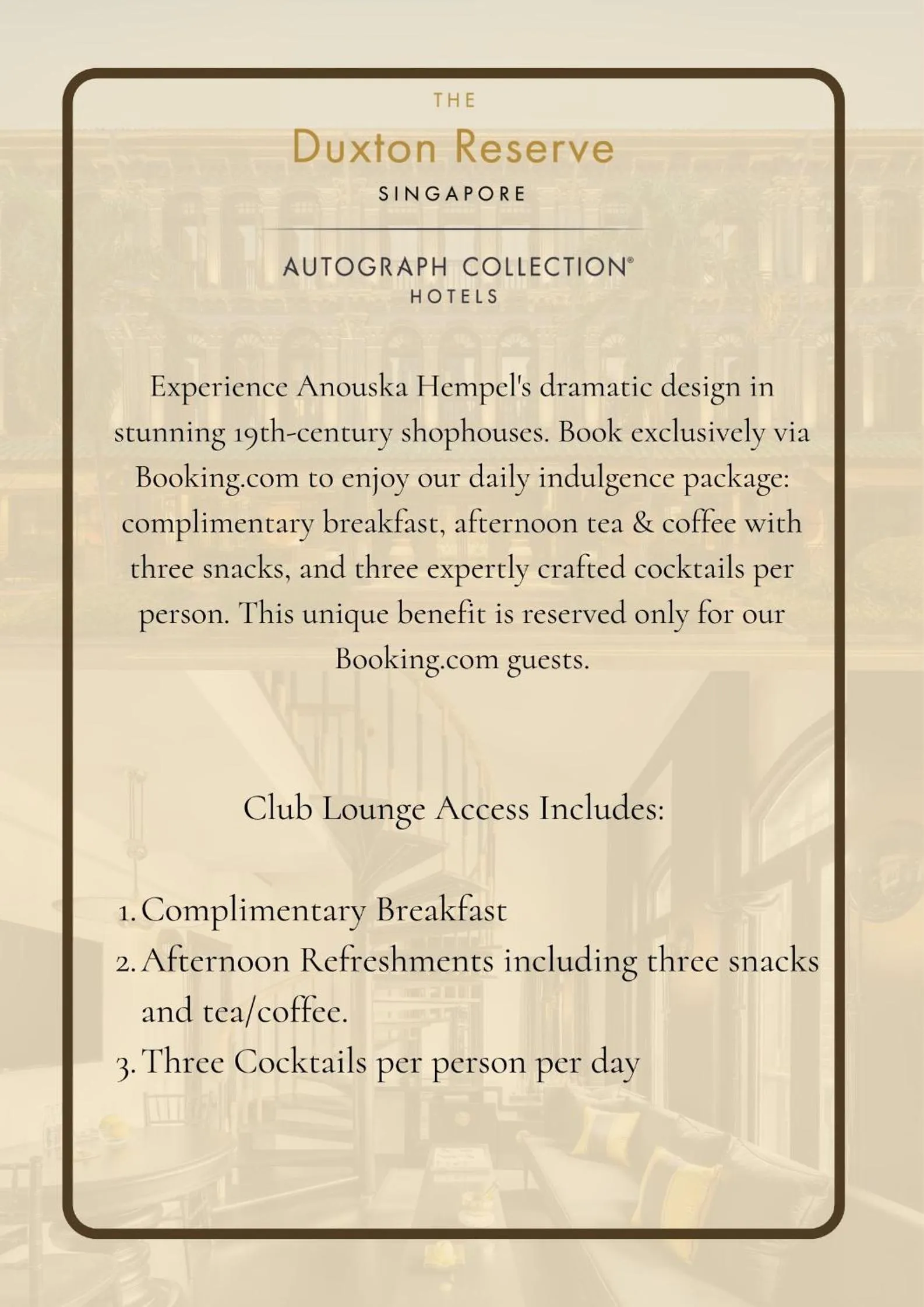 Text overlay in Duxton Reserve Singapore, Autograph Collection