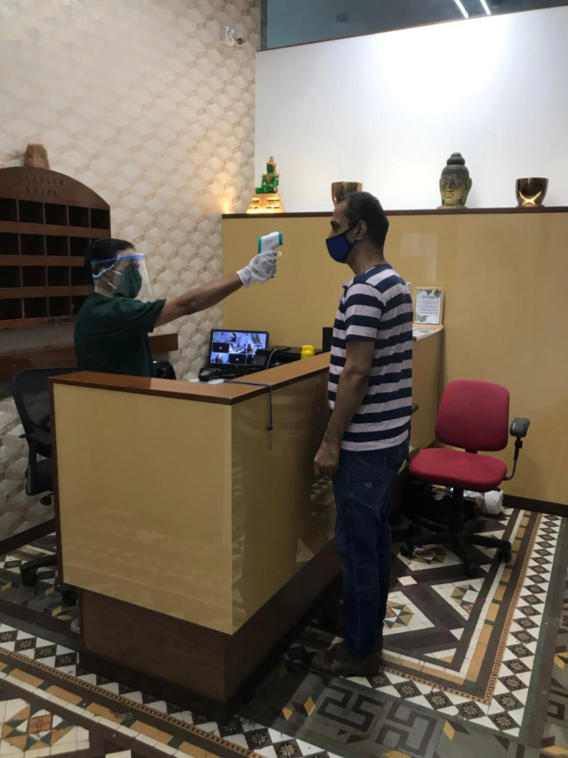 Staff in Carlton Hotel Mumbai - Behind Taj Mahal Palace Colaba Mumbai