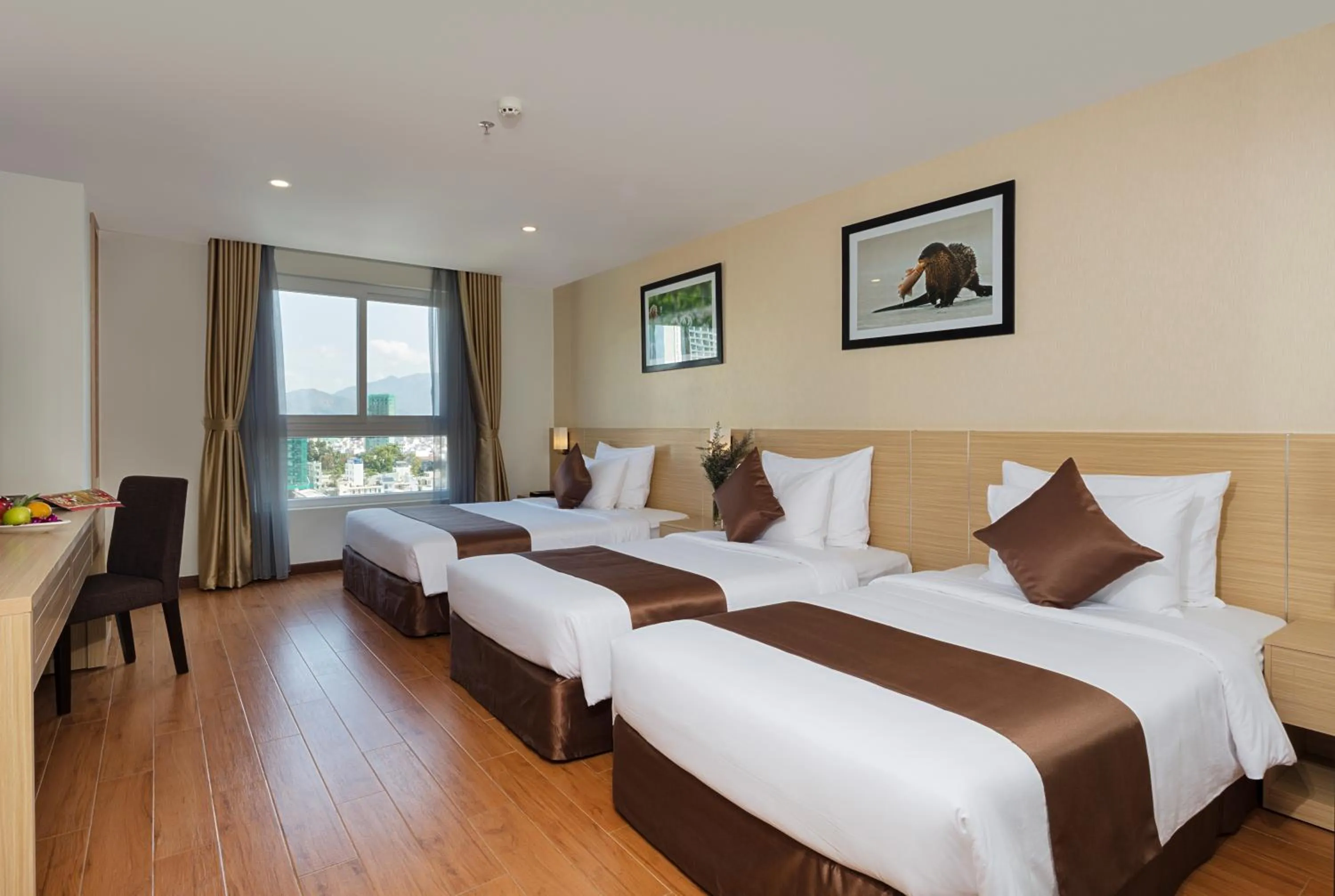 Bed in Sao Viet Nha Trang Hotel