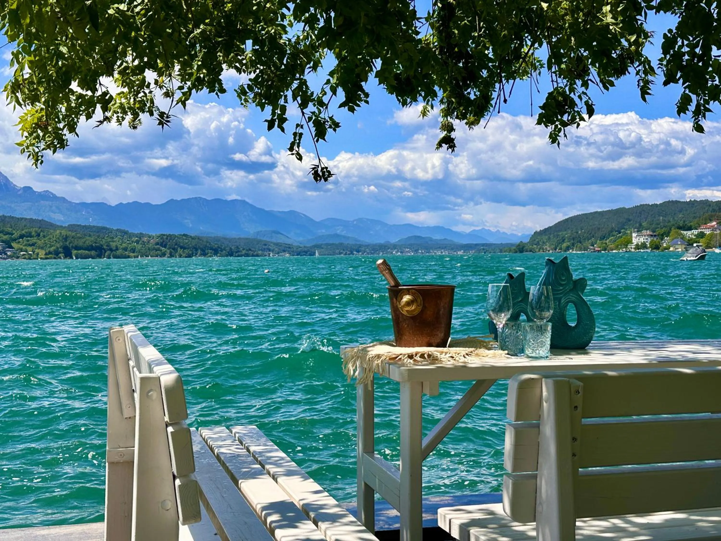 Garden in Strandhotel Kärntnerhof