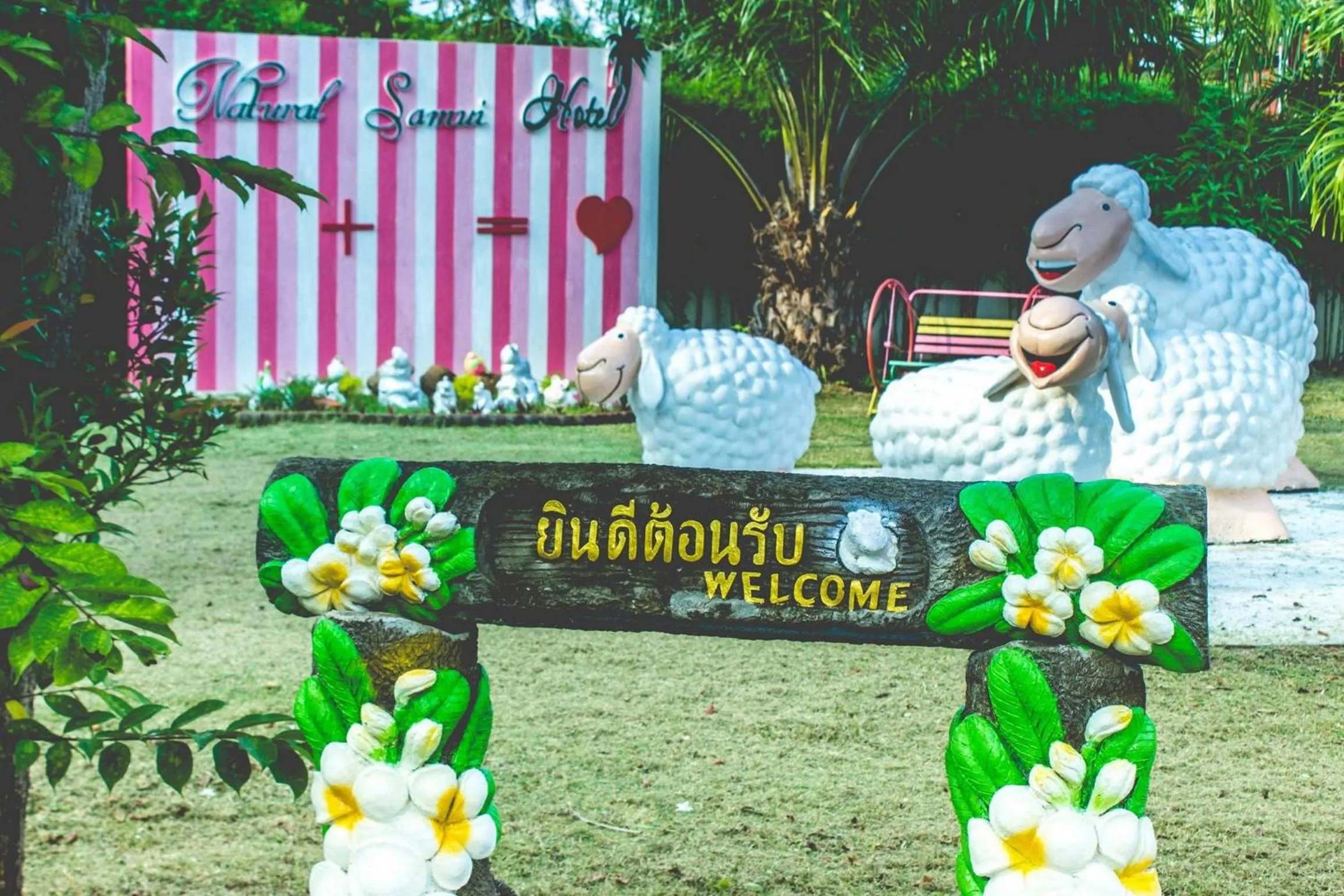 Garden view in Natural Samui Hotel