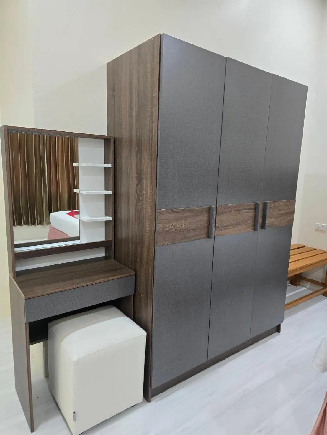 Bed in Natural Samui Hotel