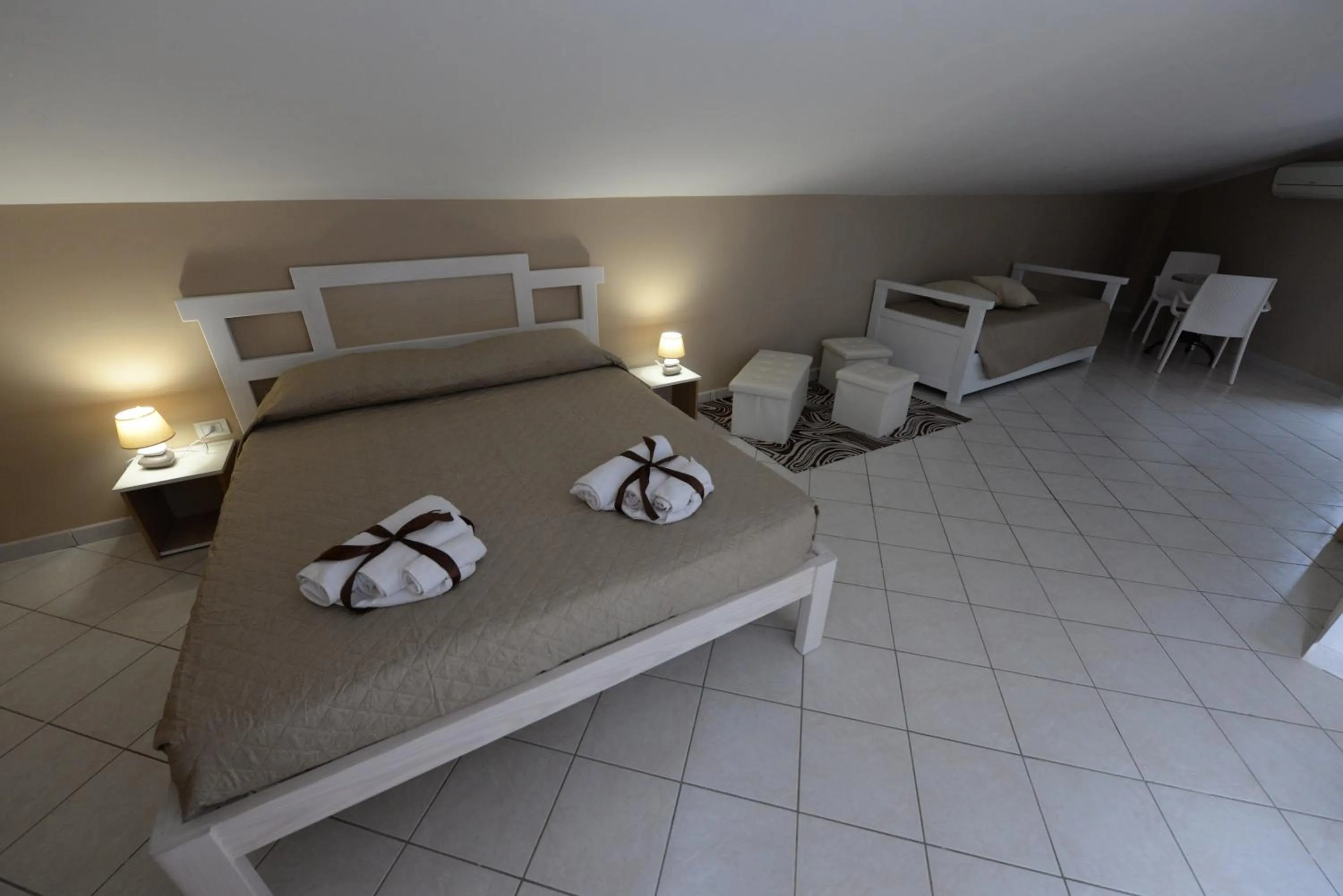 Bed in Villa Saturno