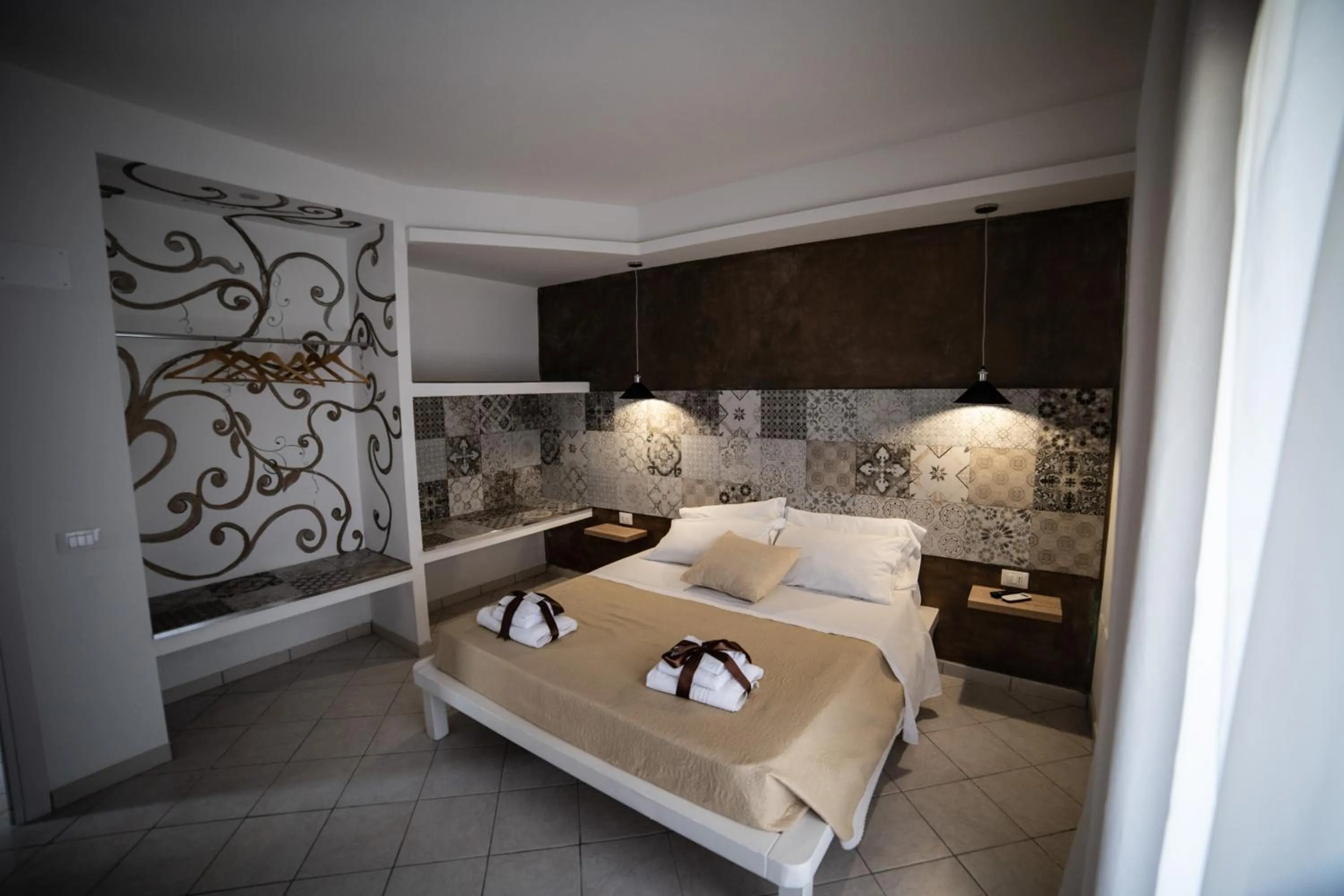 Bedroom, Bed in Villa Saturno