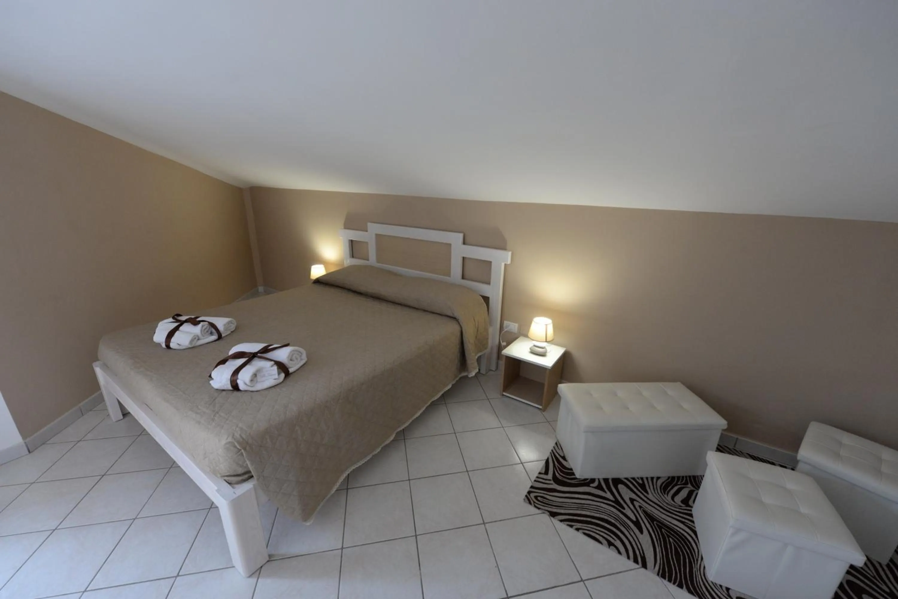 Bed in Villa Saturno