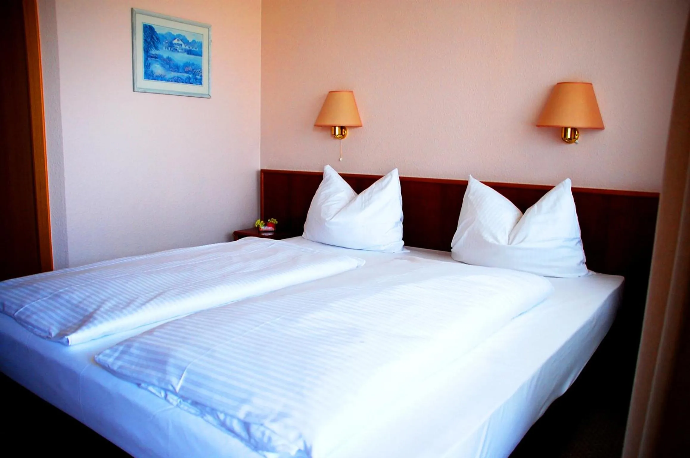 Bed in Hotel Ziegenkrug Rostocker Tor